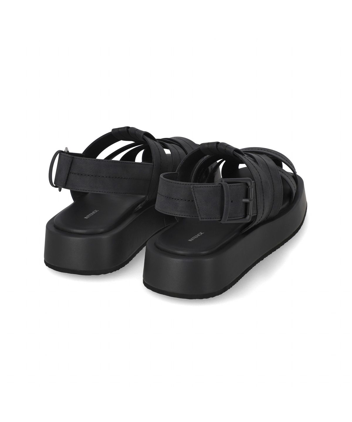 엘칸토(ELCANTO) 인텐스 남성 와이드 밴드 스퀘어 플랫폼 샌들 4.5cm LCMW58I626