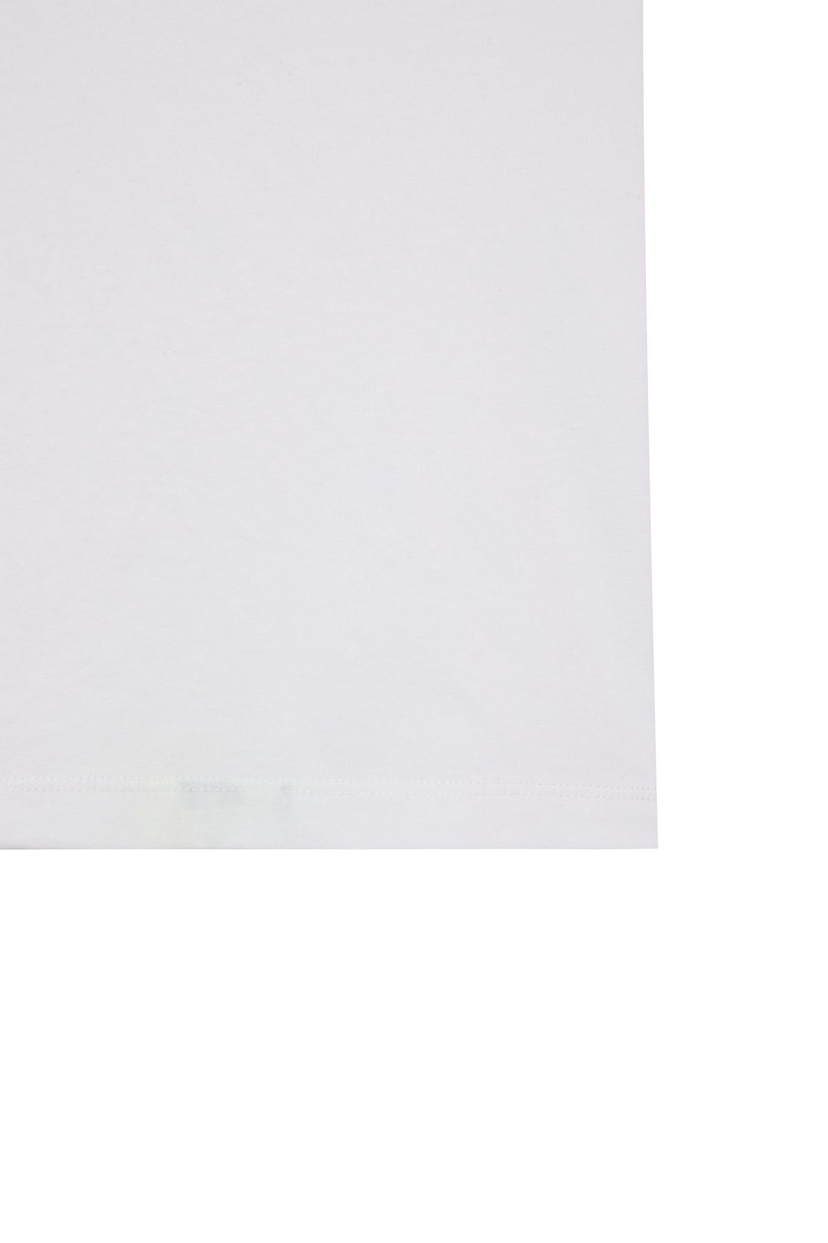 다이닛(DEINET) LOGO EMBROIDERY SLIMSIZED T-SHIRT IN WHITE