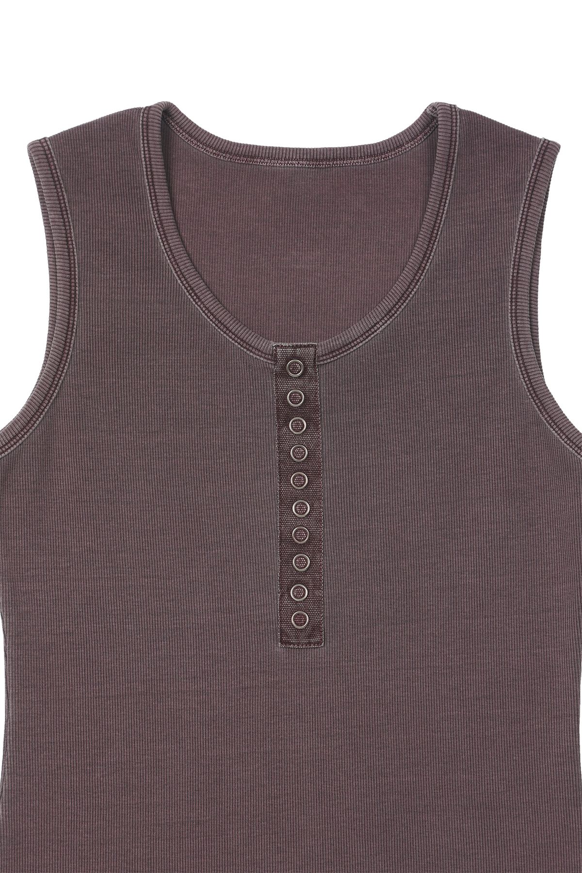 다이닛(DEINET) RING POINT PIGMENT SLEEVELESS IN PURPLE