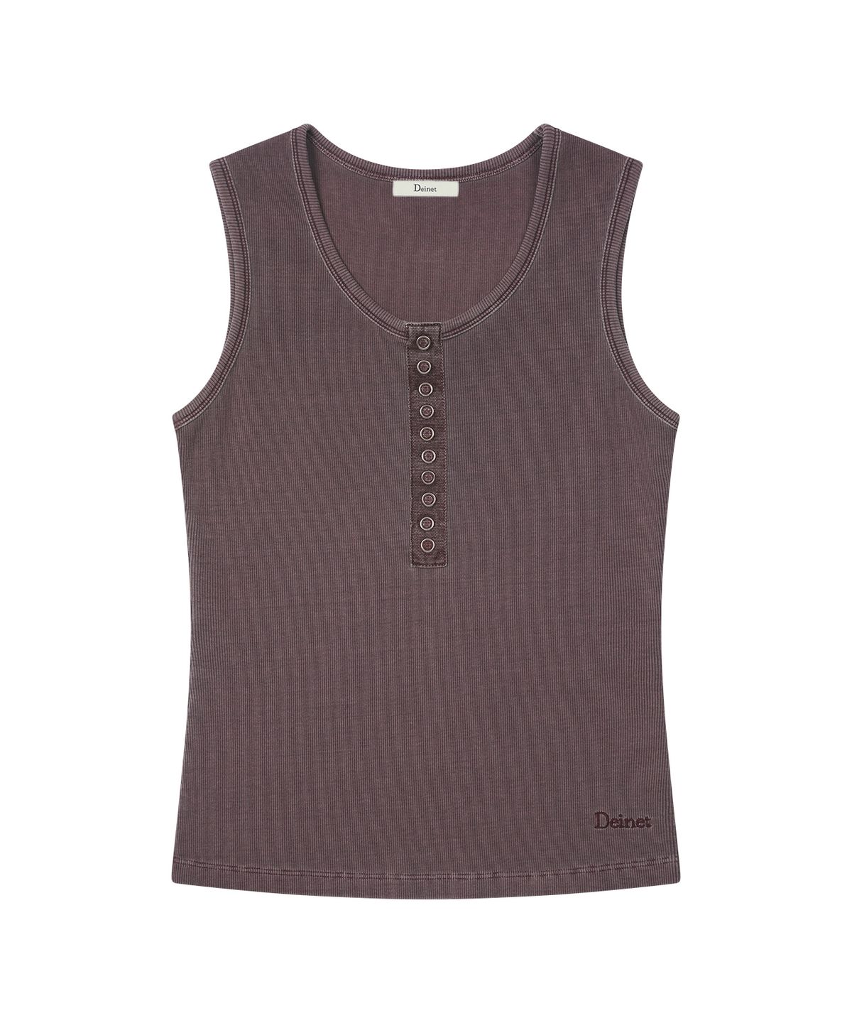 다이닛(DEINET) RING POINT PIGMENT SLEEVELESS IN PURPLE