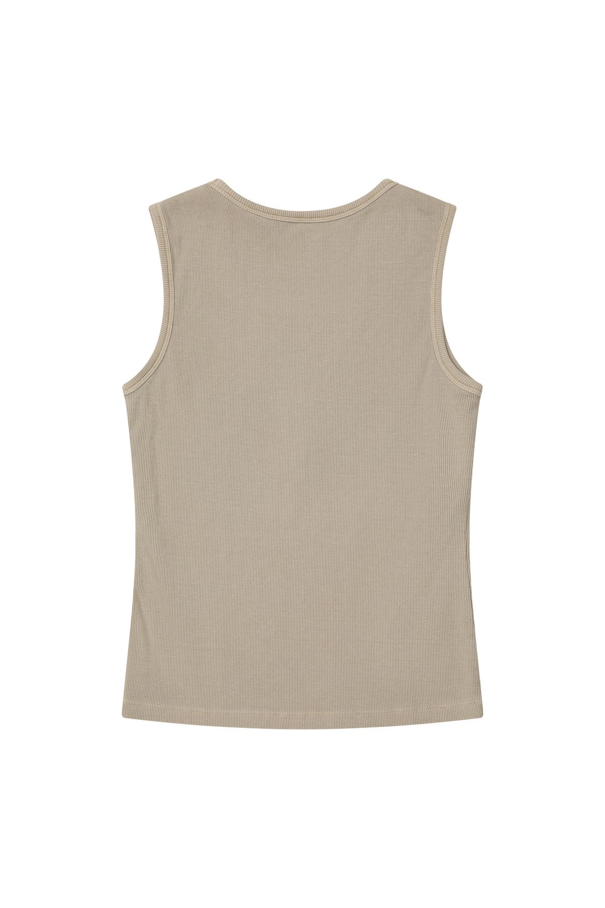 다이닛(DEINET) RING POINT PIGMENT SLEEVELESS IN OATMEAL
