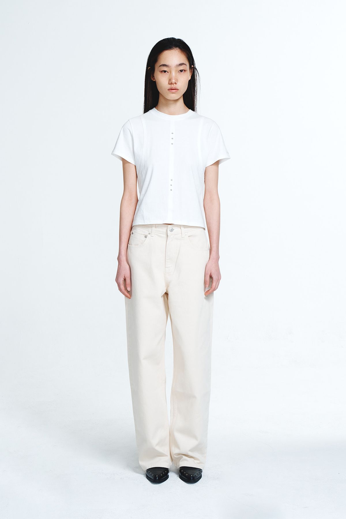 다이닛(DEINET) TWILL COTTON JEANS IN OATMEAL