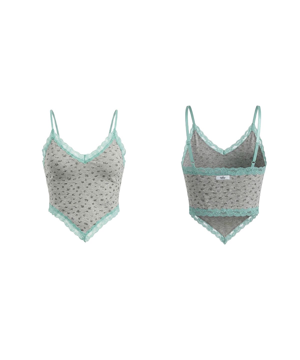 오도어(ODOR) Romance flower sleeveless - Grey