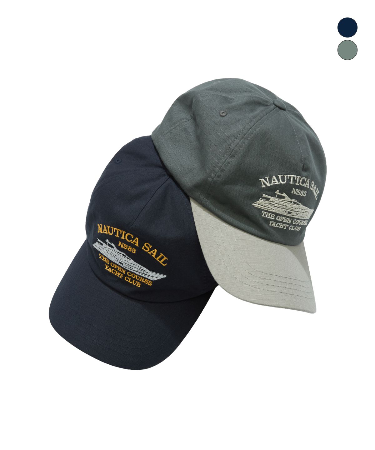 노티카(NAUTICA) 코스탈 레터링 5패널 볼캡(2colors) NCA1506