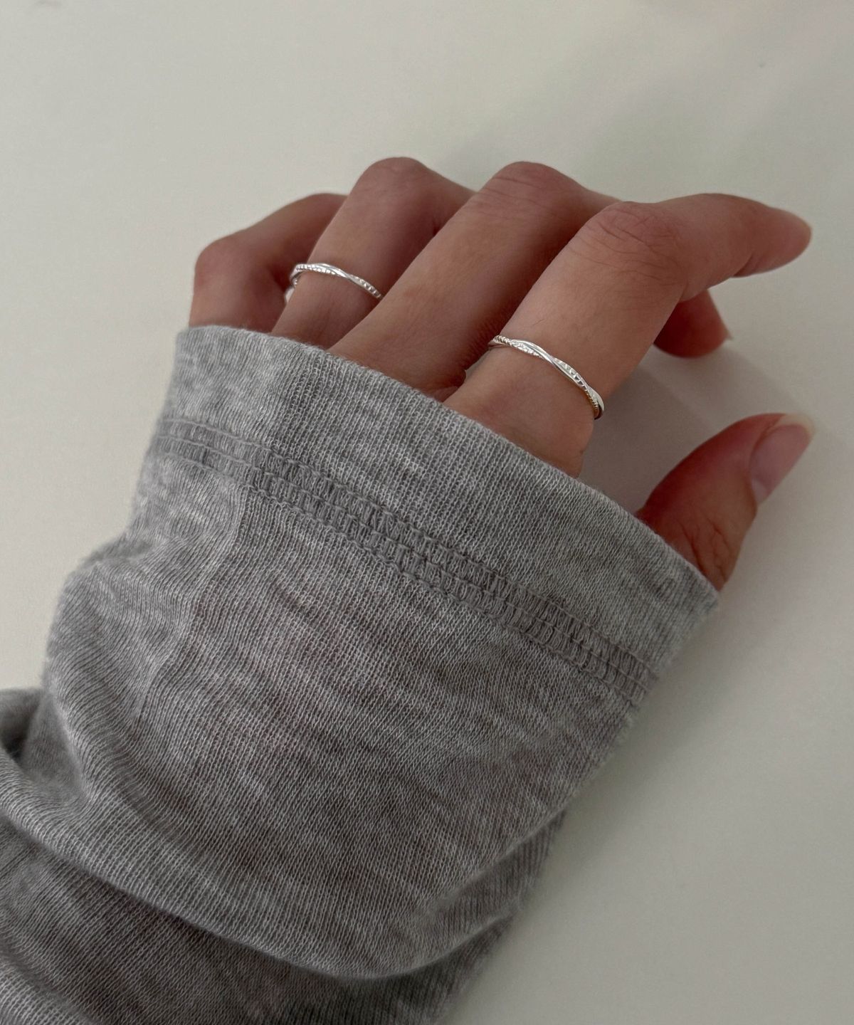 바라두(BARADU) 925 Vine layered ring