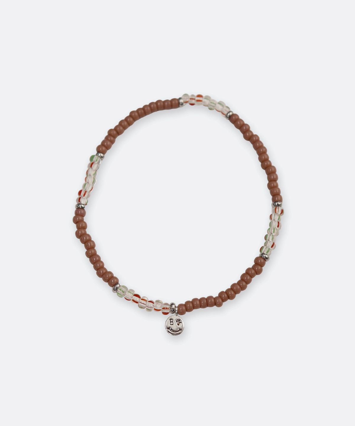 봉보(BONBEAU) Color stripe mix beads Bracelet 투명 스트라이프 컬러 믹스 비즈 팔찌