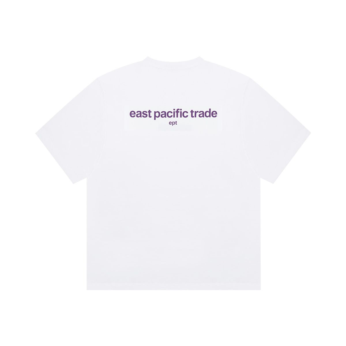 이피티(EPT) COLOR BOX LOGO T-SHIRT (WHITE/PLUM)