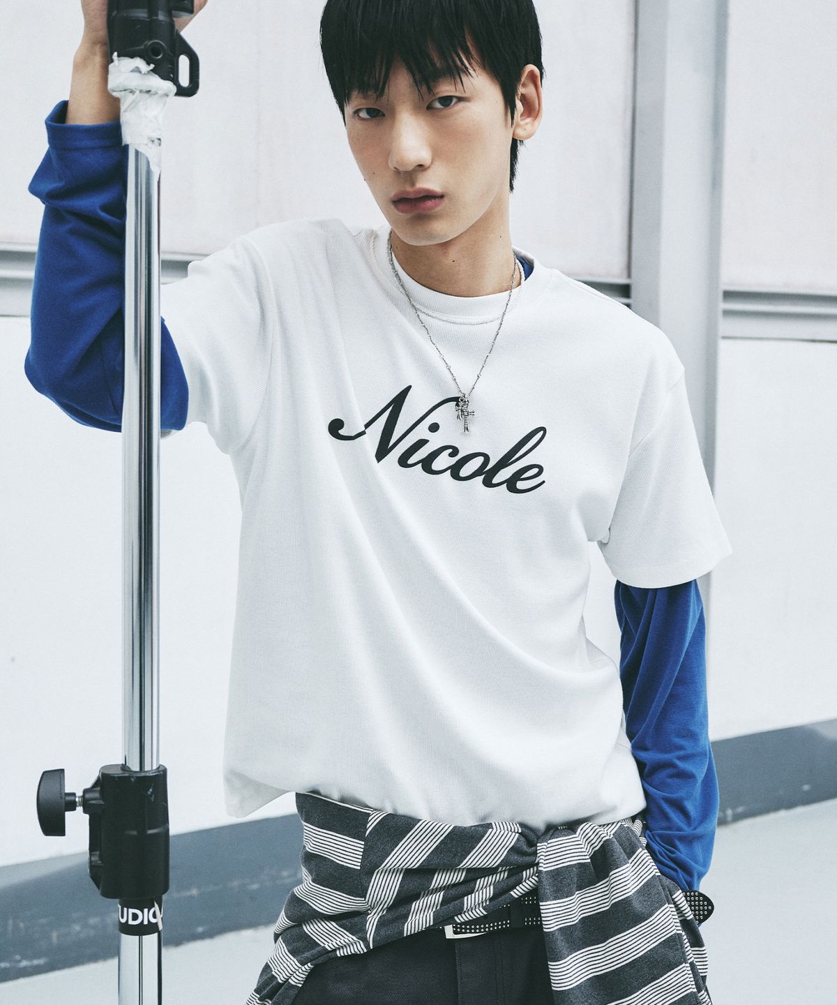 닉앤니콜(NICK&NICOLE) BUTTERFLY LONG SLEEVE T-SHIRT_BLUE