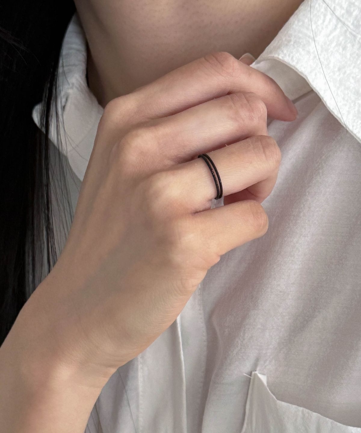 바라두(BARADU) 925 Black cutting ring