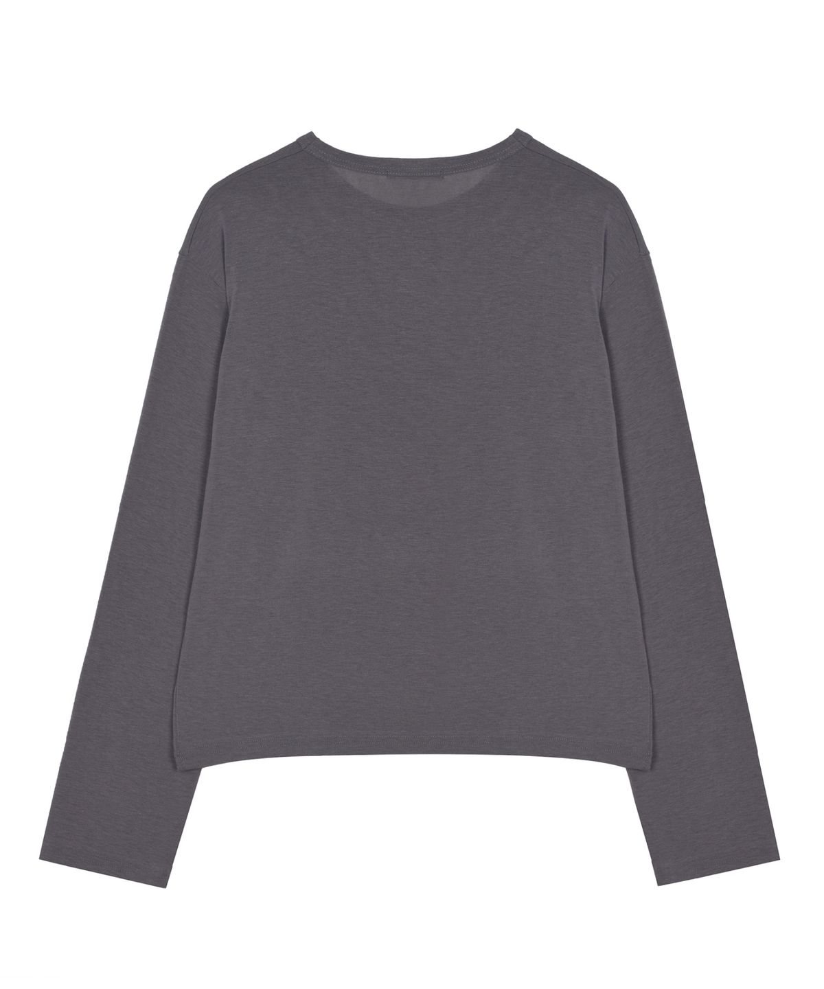 닉앤니콜(NICK&NICOLE) BUTTERFLY LONG SLEEVE T-SHIRT_CHARCOAL