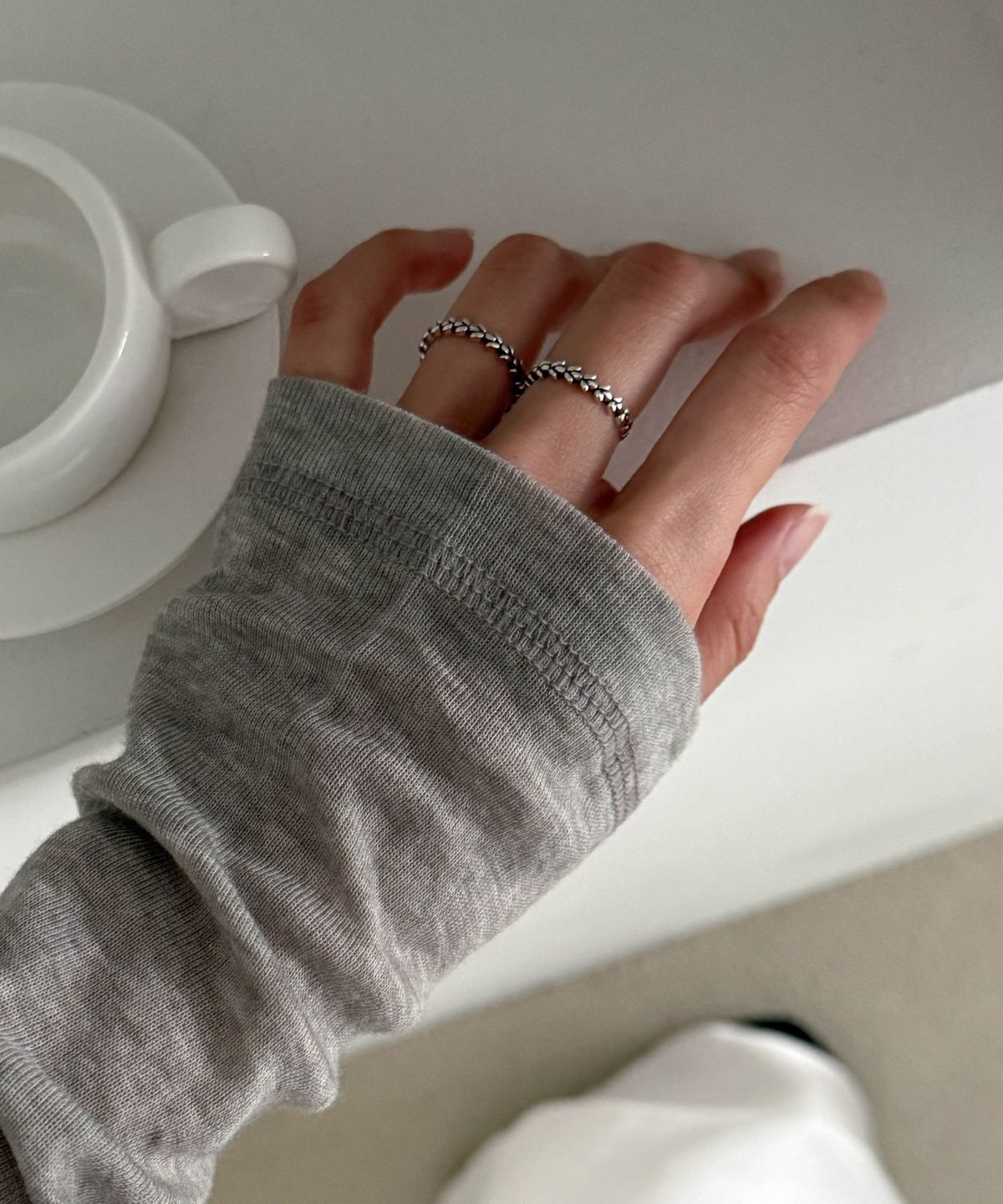 바라두(BARADU) 925 Vintage leaf ring