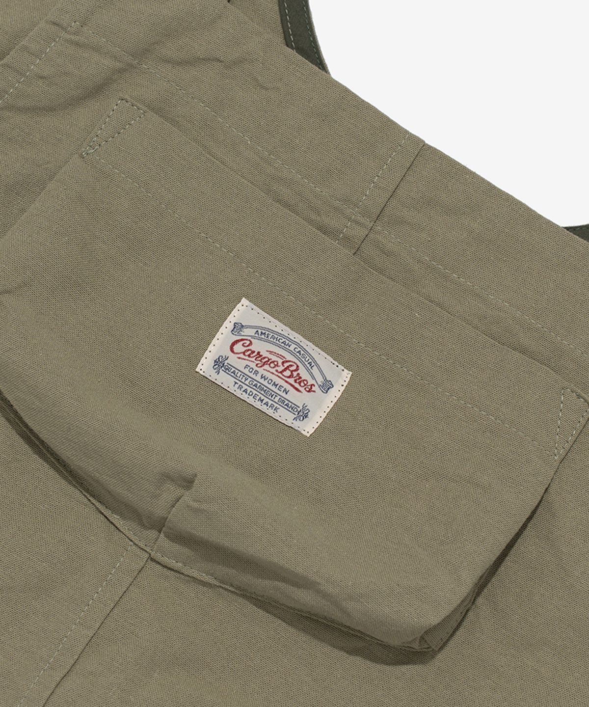 카고브로스 포 우먼(CARGOBROS FOR WOMAN) 아웃 포켓 아메카지 베스트 (카키)