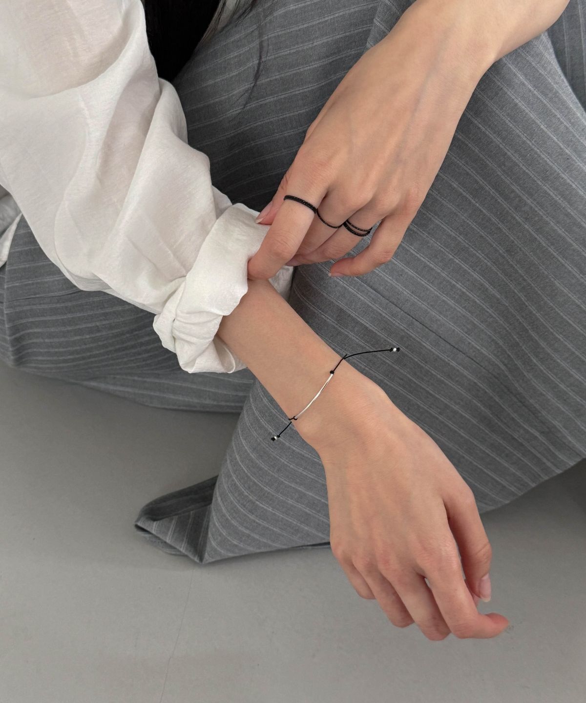 바라두(BARADU) 925 Silver string bracelet