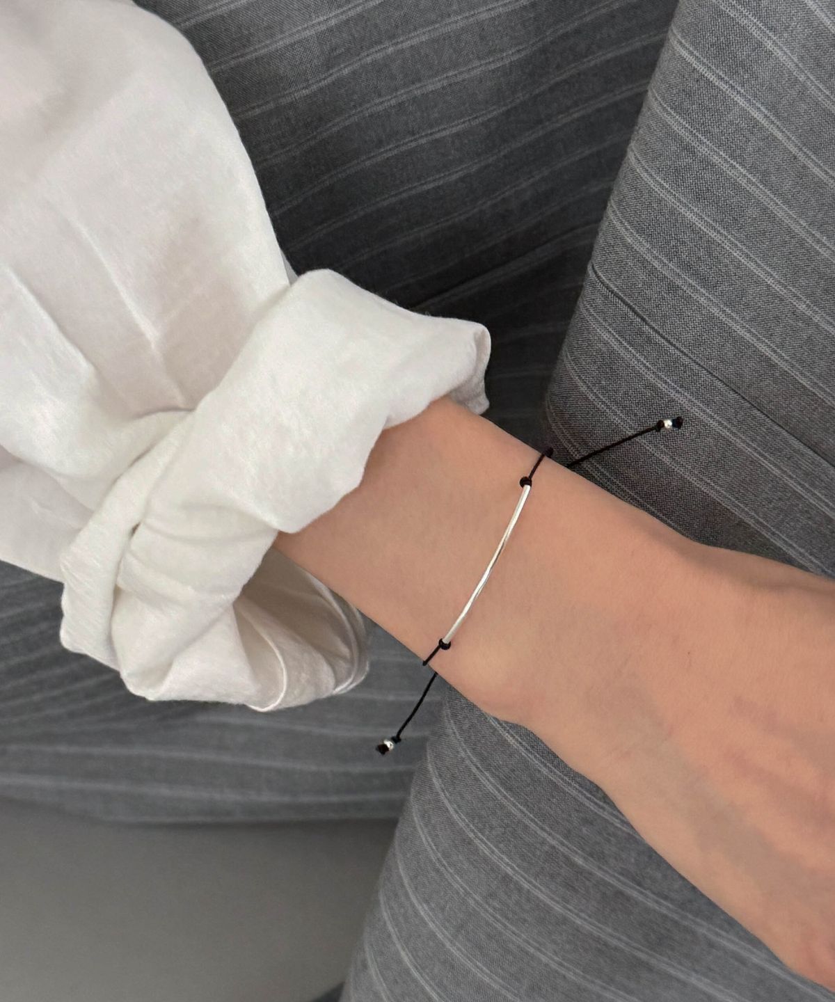 바라두(BARADU) 925 Silver string bracelet