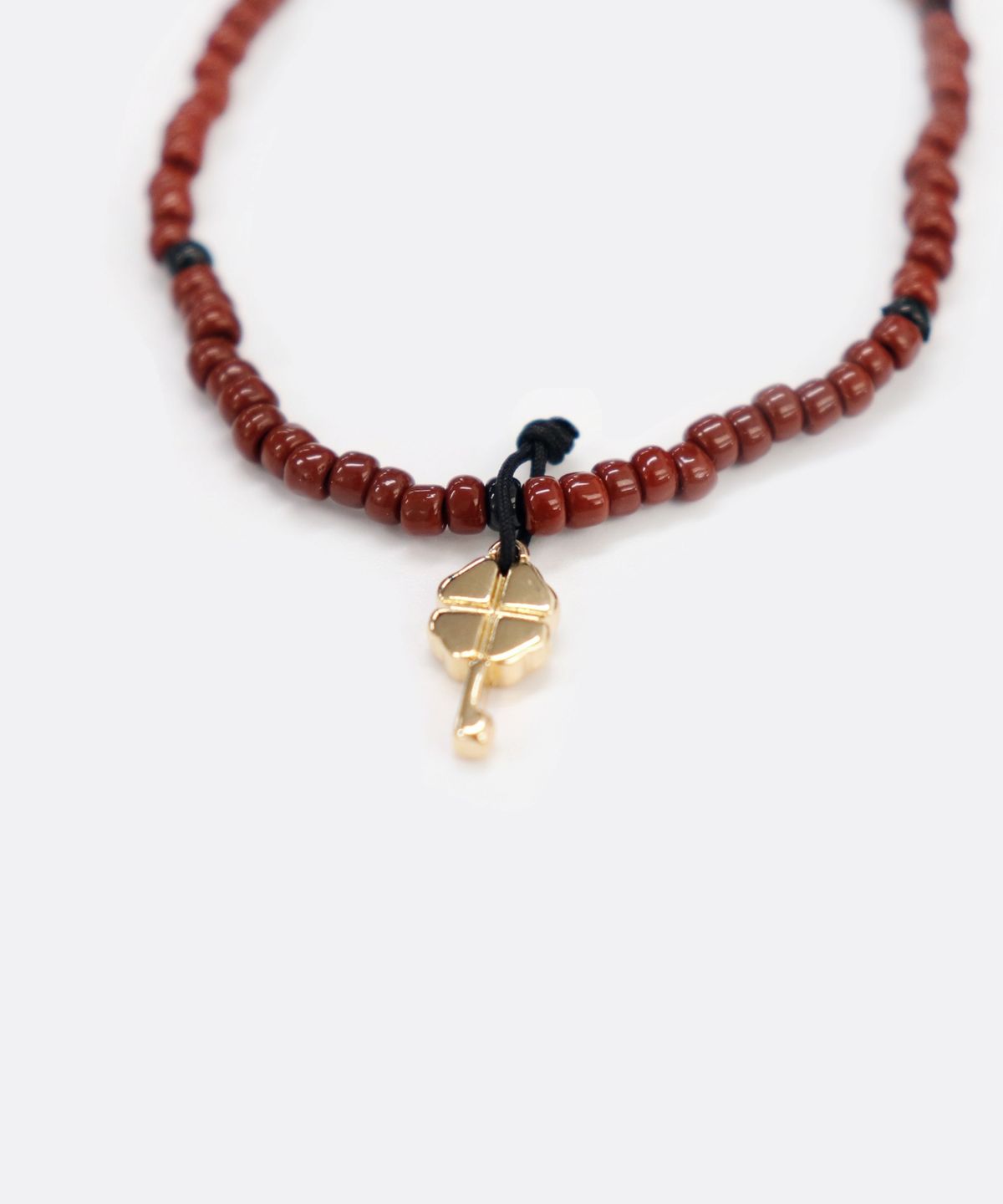 봉보(BONBEAU) Clover key point daily beads Bracelet 미니 클로버 키 참 컬러 비즈 팔찌