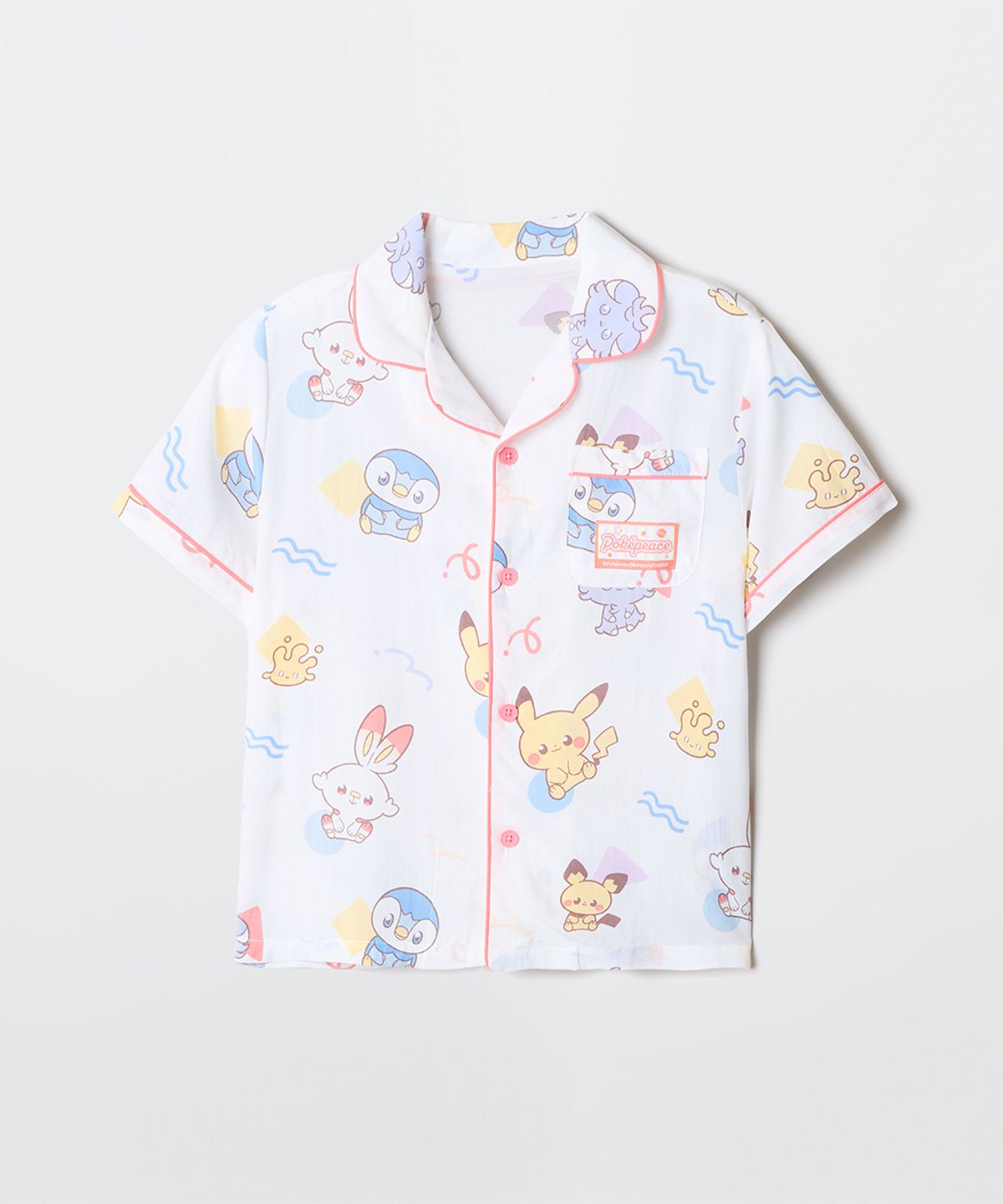 스파오 키즈(SPAO KIDS) [키즈] (포켓몬) 반짝이는 반팔 파자마(WHITE)_SPPPG25KU4