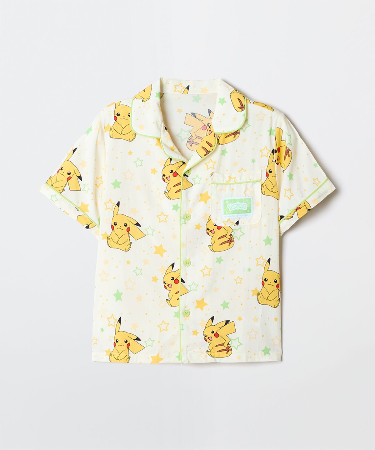 스파오 키즈(SPAO KIDS) [키즈] (포켓몬) 반짝이는 반팔 파자마(LIGHT YELLOW)_SPPPG25KU4