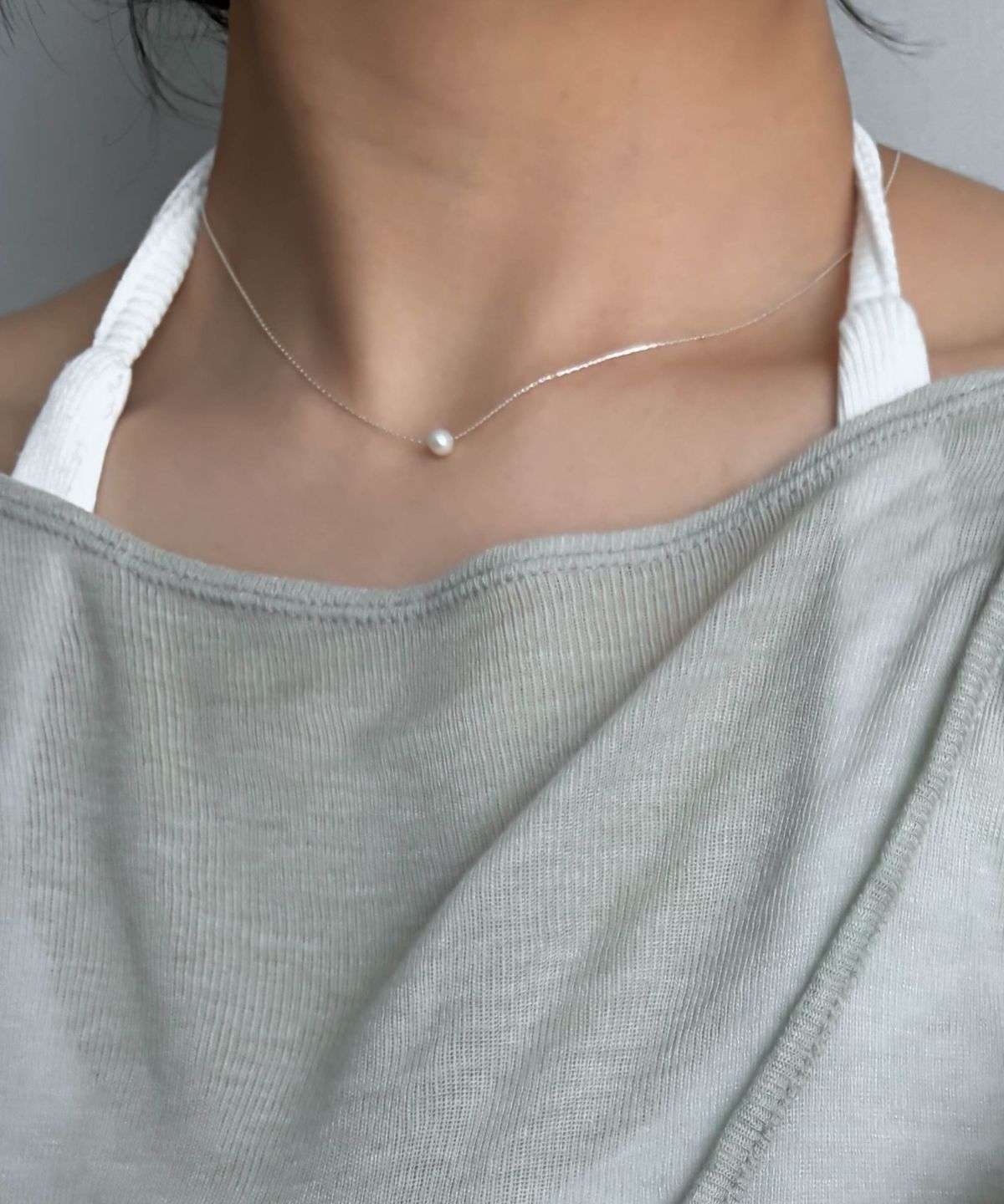바라두(BARADU) 925 Fresh-water pearl necklace
