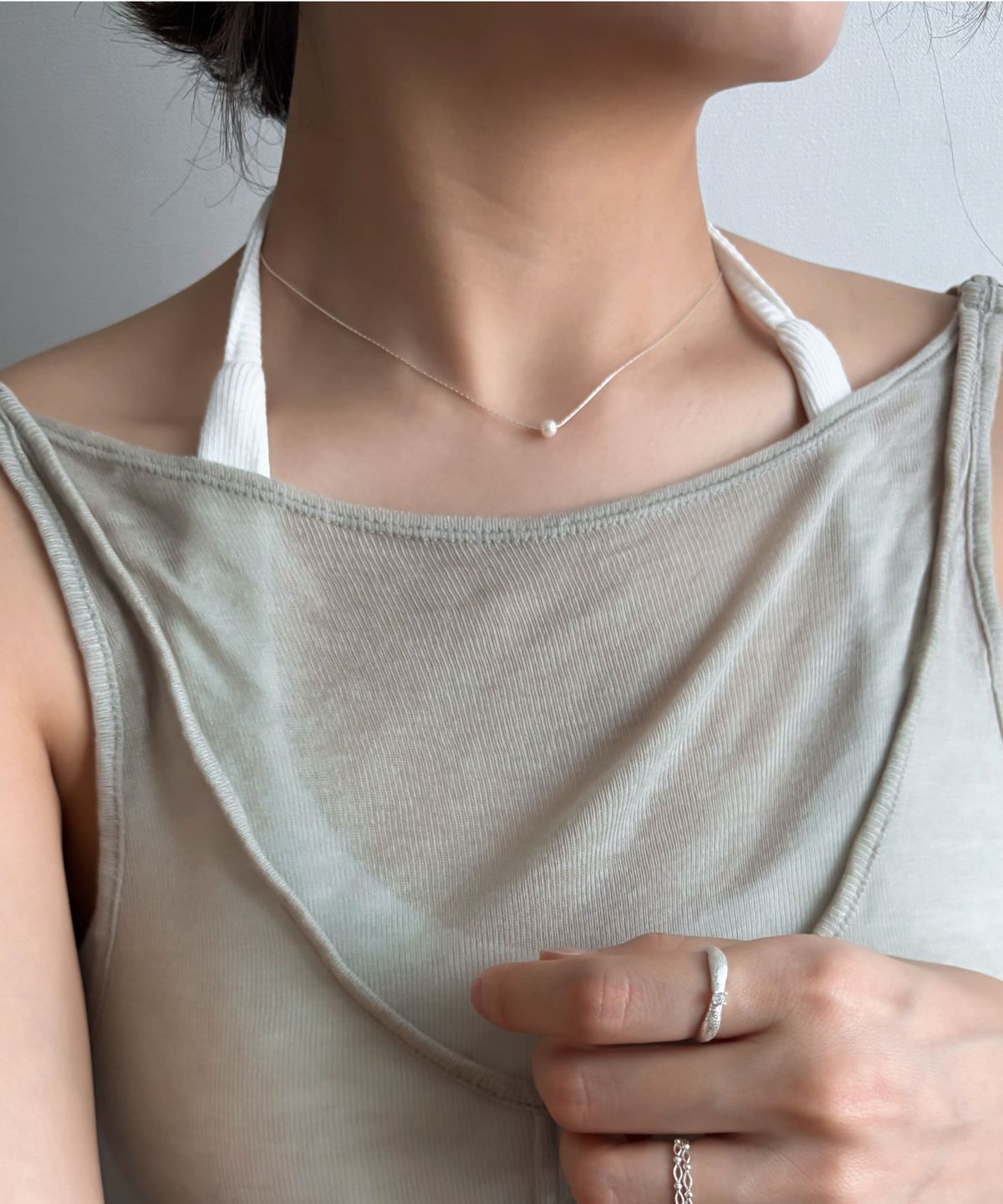 바라두(BARADU) 925 Fresh-water pearl necklace