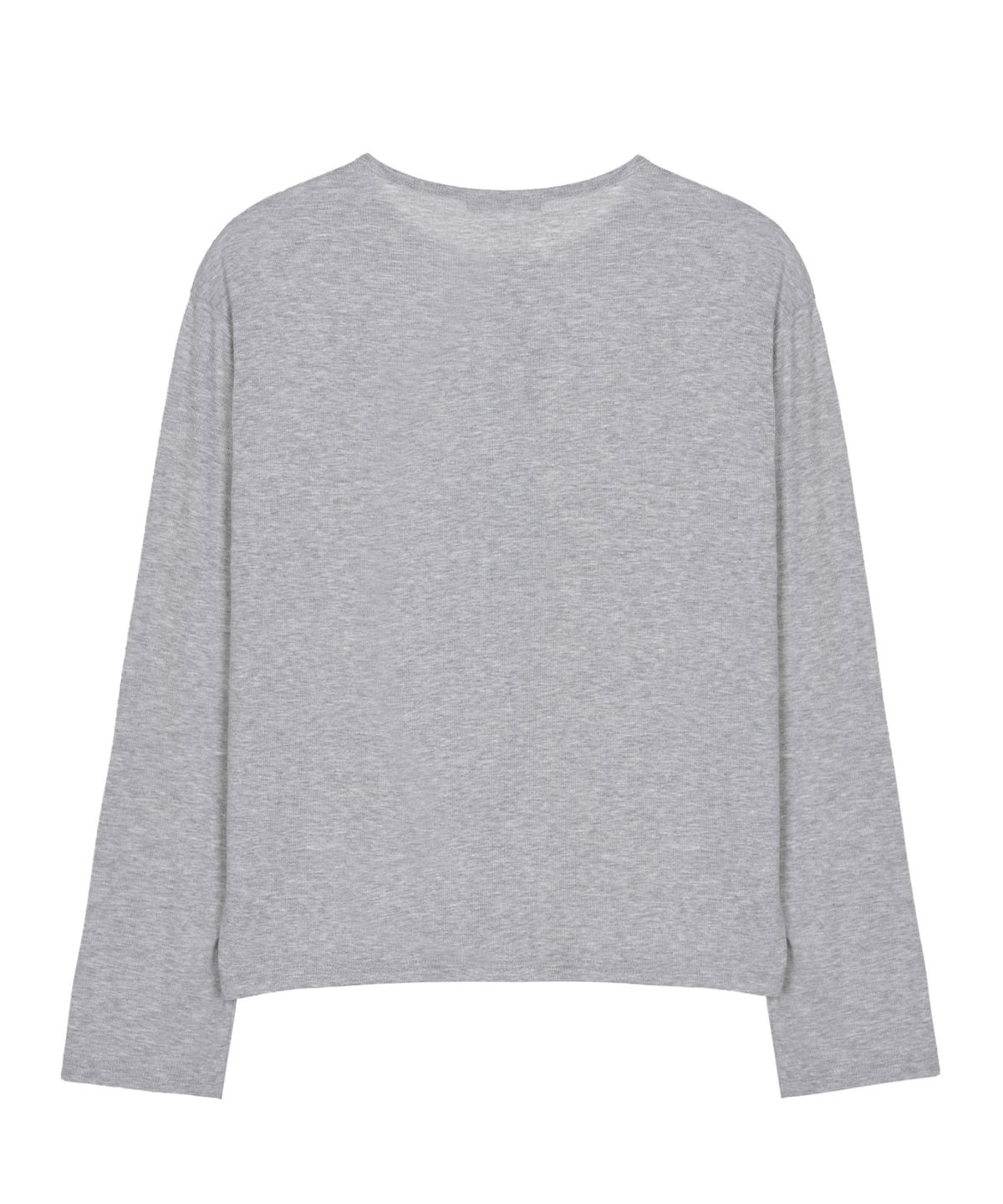 닉앤니콜(NICK&NICOLE) RIBBED BUTTERFLY PATCH CARDIGAN_GRAY