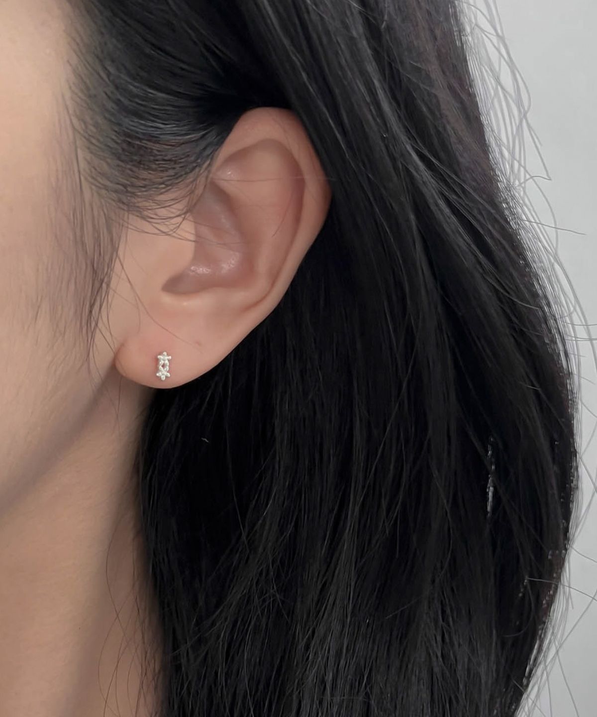 바라두(BARADU) 925 Floral piercing (single)
