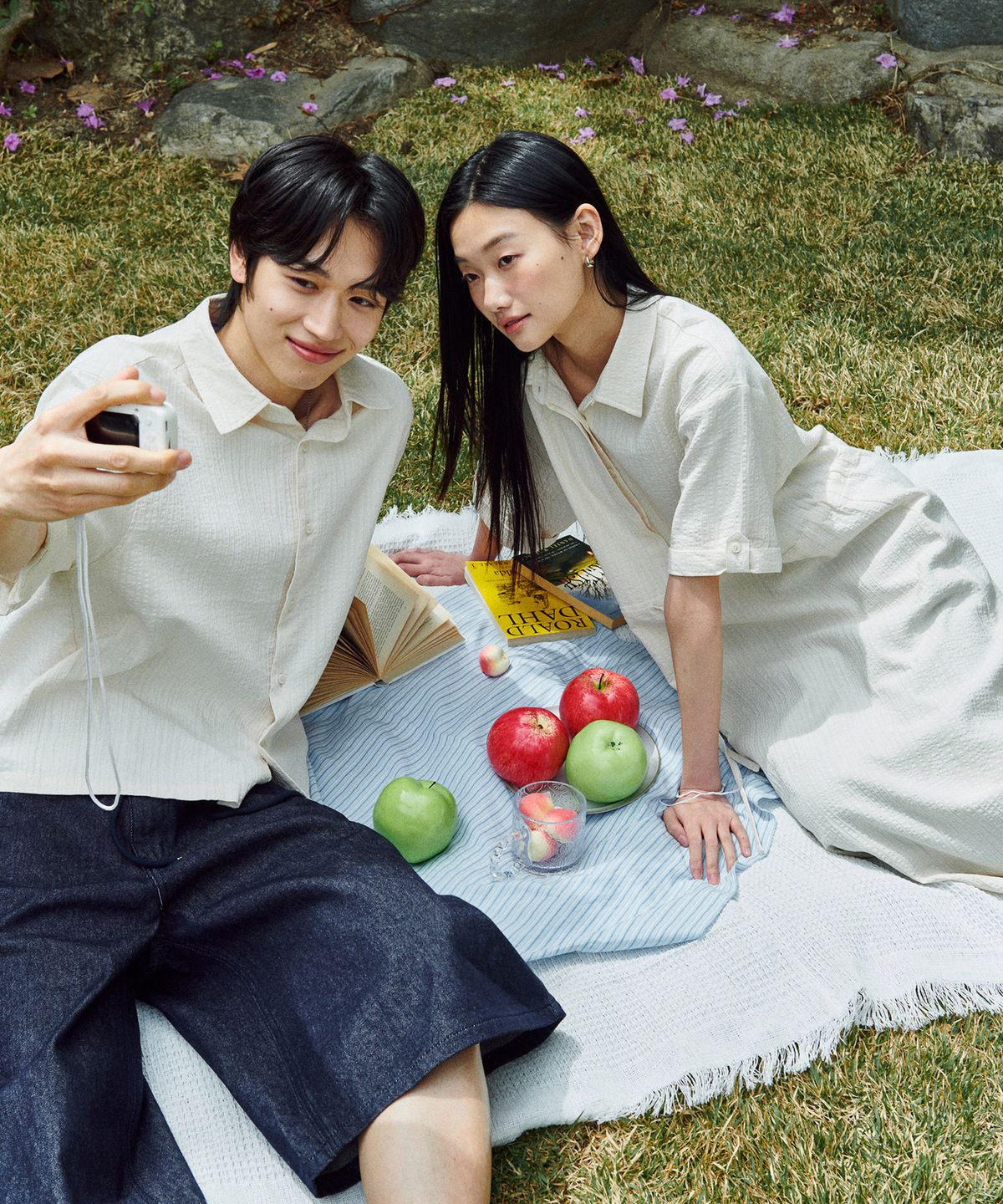 굿라이프웍스(GLW) [w] 롤업 시어서커 맥시 원피스 크림