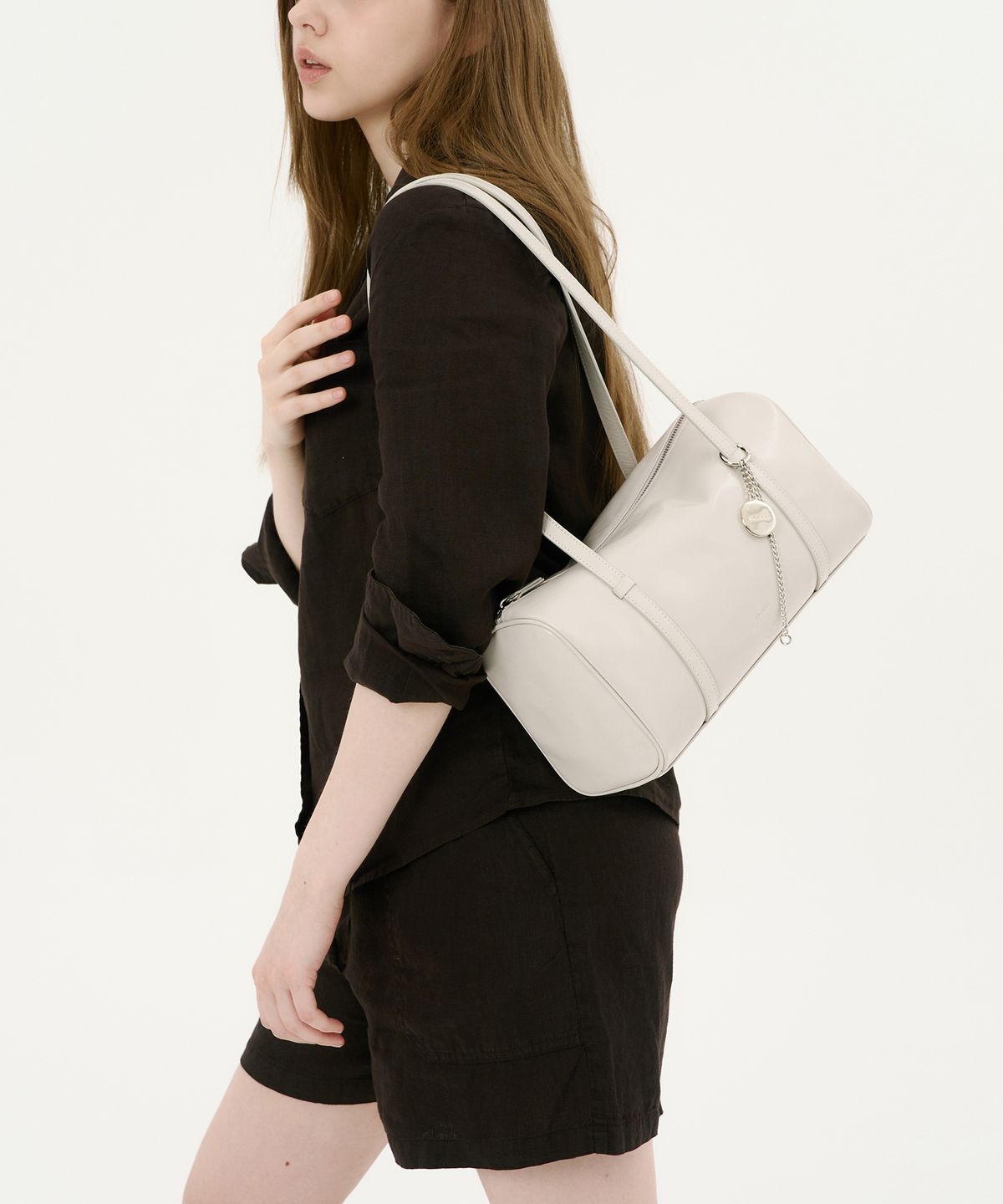 앤오즈(ANODDS) PIDI LARGE long handle leather shoulder bag 3 color