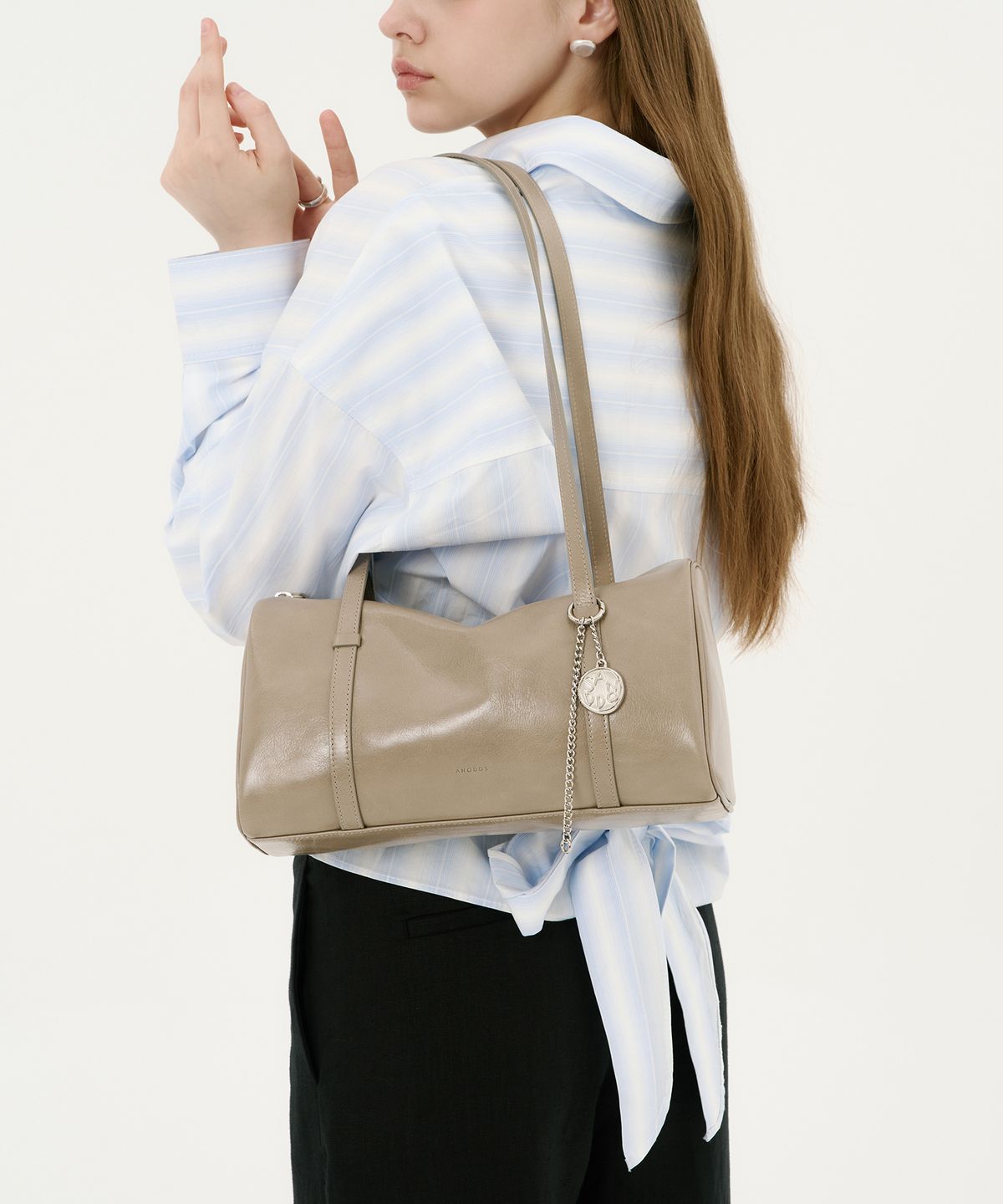 앤오즈(ANODDS) PIDI LARGE long handle leather shoulder bag 3 color