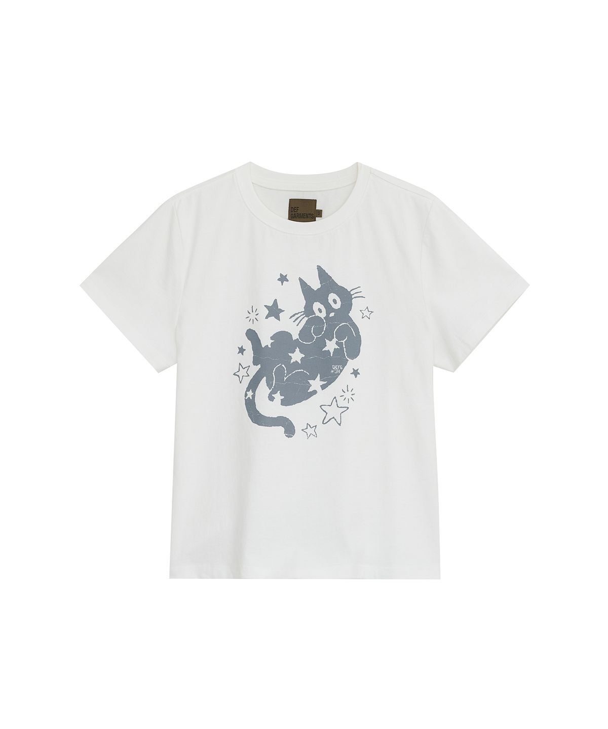 데프가먼츠(DEFGARMENTS) (DEFG X 나는진희) STAR DUST CAT T-SHIRTS [2COLOR]