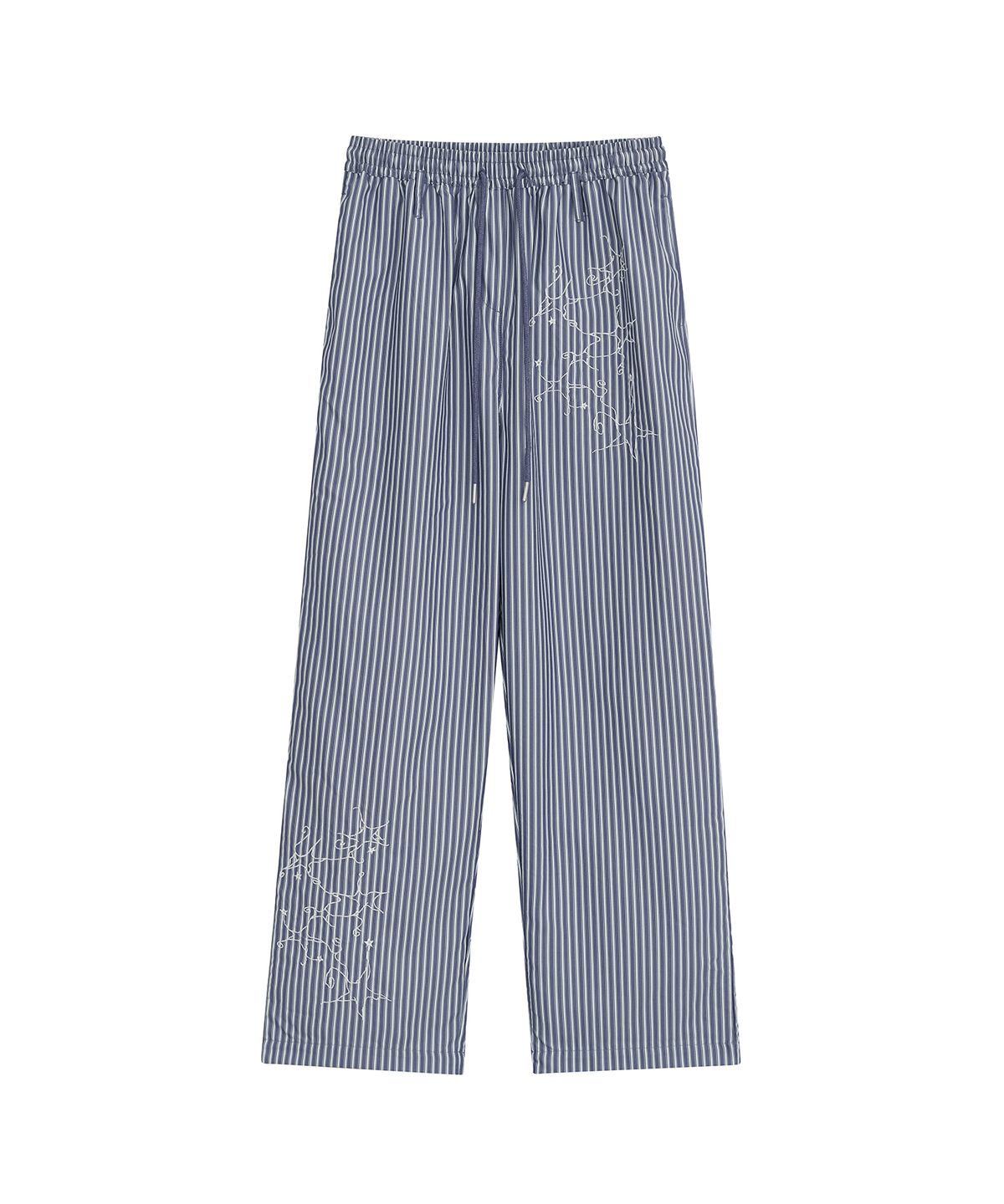 데프가먼츠(DEFGARMENTS) (DEFG X 나는진희) PLANET STRIPE PANTS [NAVY]