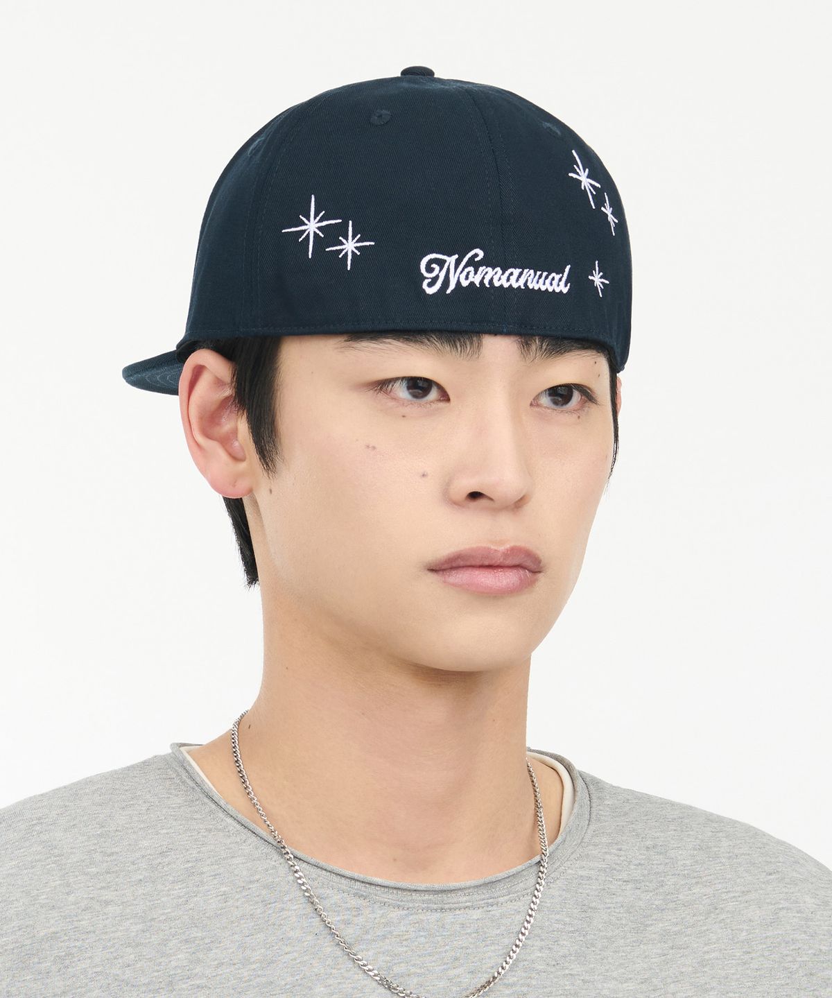 노매뉴얼(NOMANUAL) NOMAD STRUCT BALL CAP - NAVY