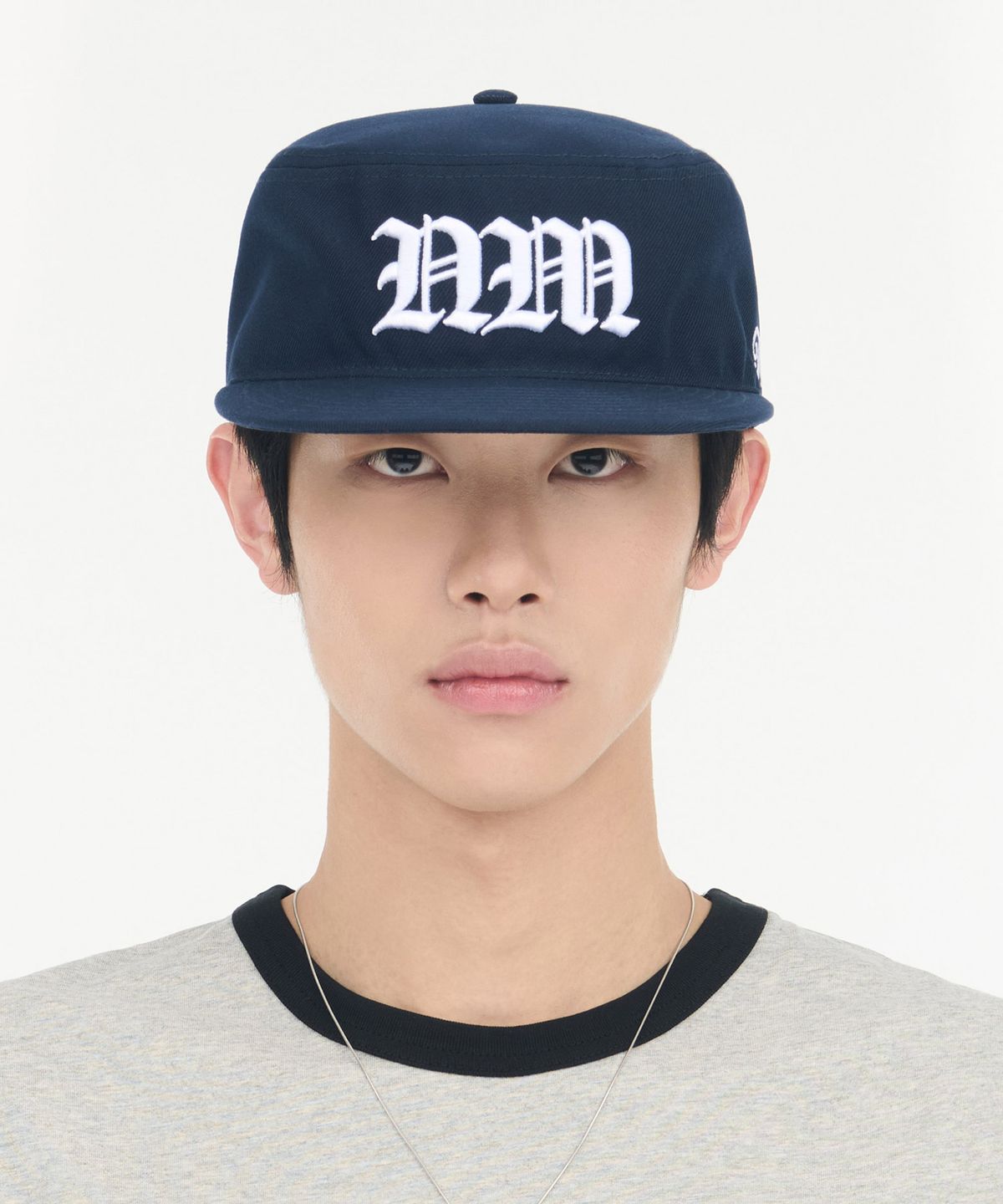 노매뉴얼(NOMANUAL) NM PILLBOX BALL CAP - DARK NAVY