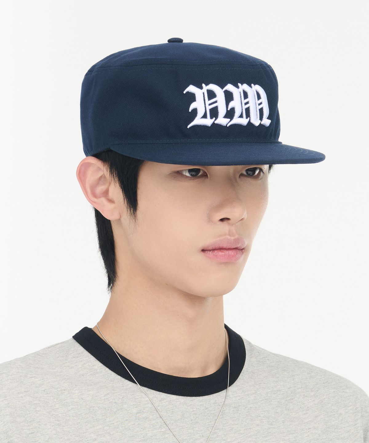 노매뉴얼(NOMANUAL) NM PILLBOX BALL CAP - DARK NAVY