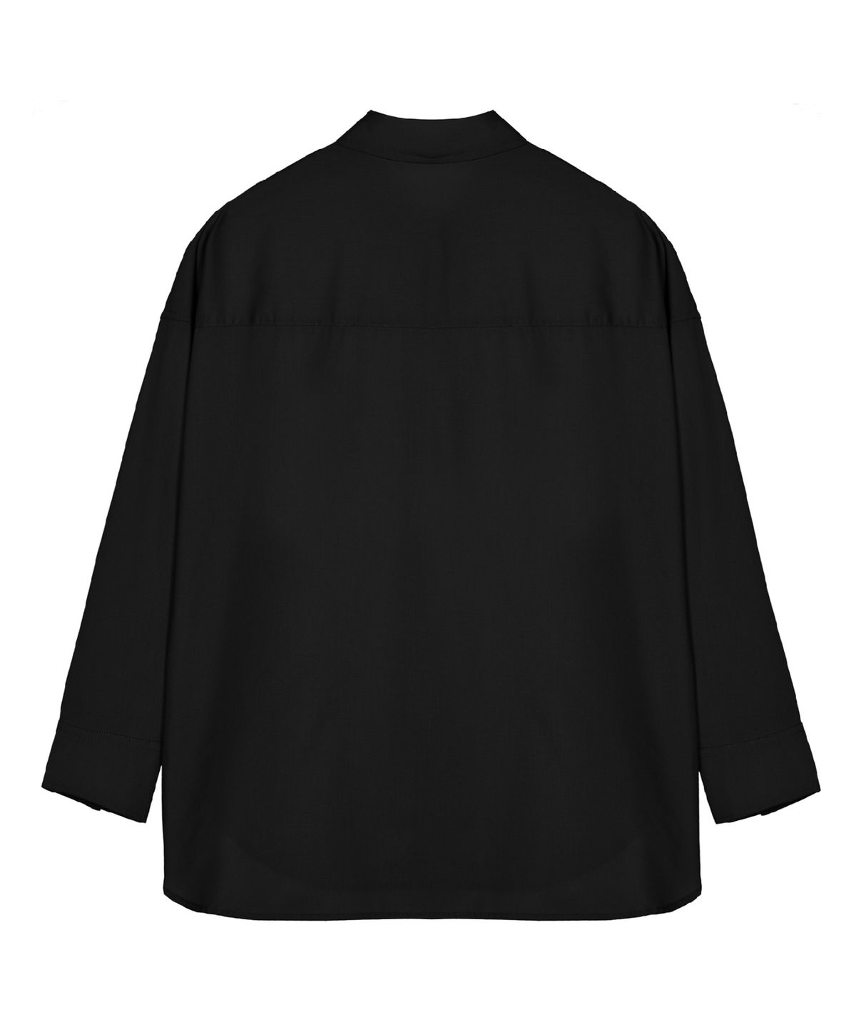 닉앤니콜(NICK&NICOLE) FLUID BUTTERFLY OVERSIZED SHIRT_BLACK