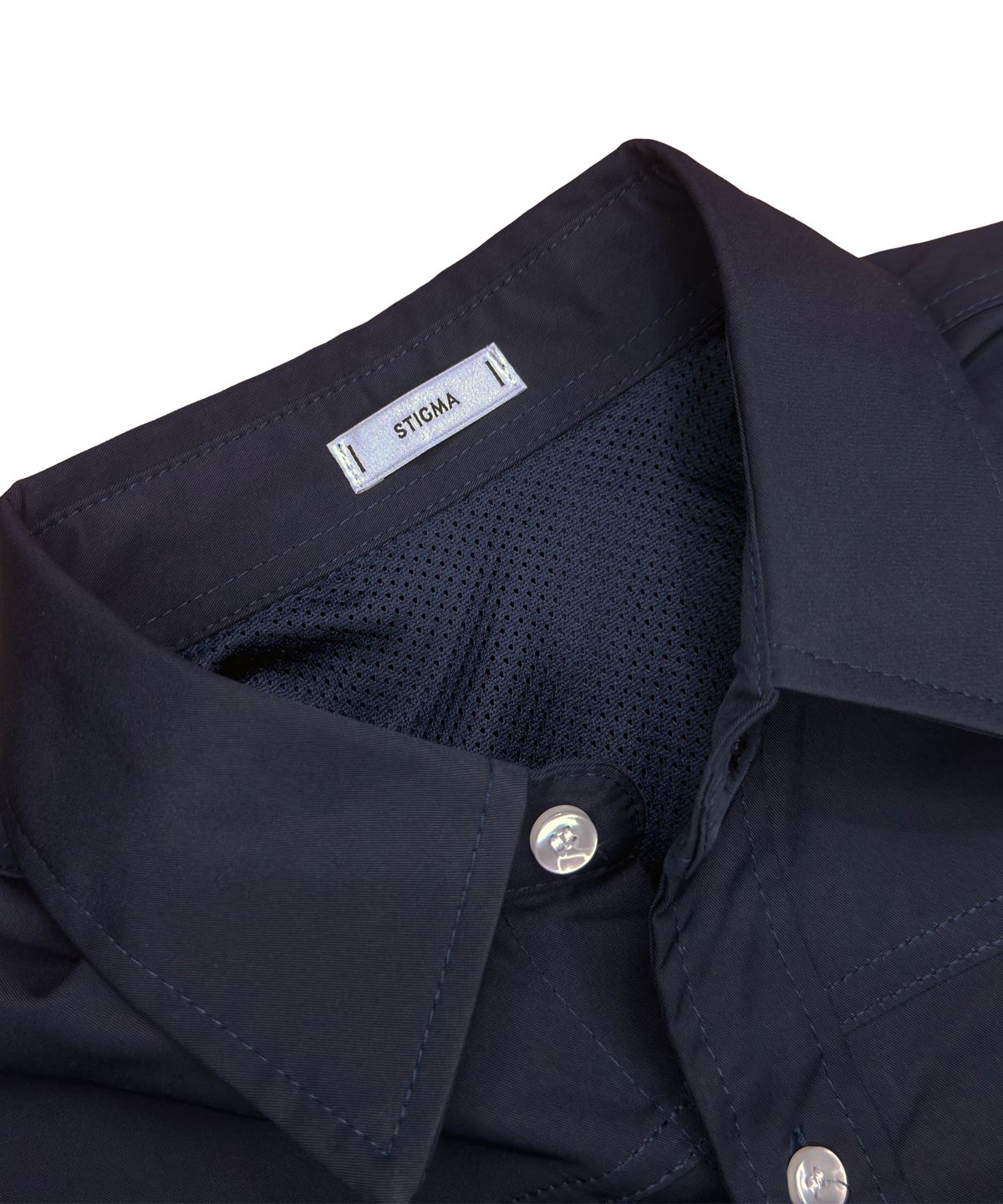 스티그마(STIGMA) COOLMAX SHORT SLEEVES SHIRTS NAVY