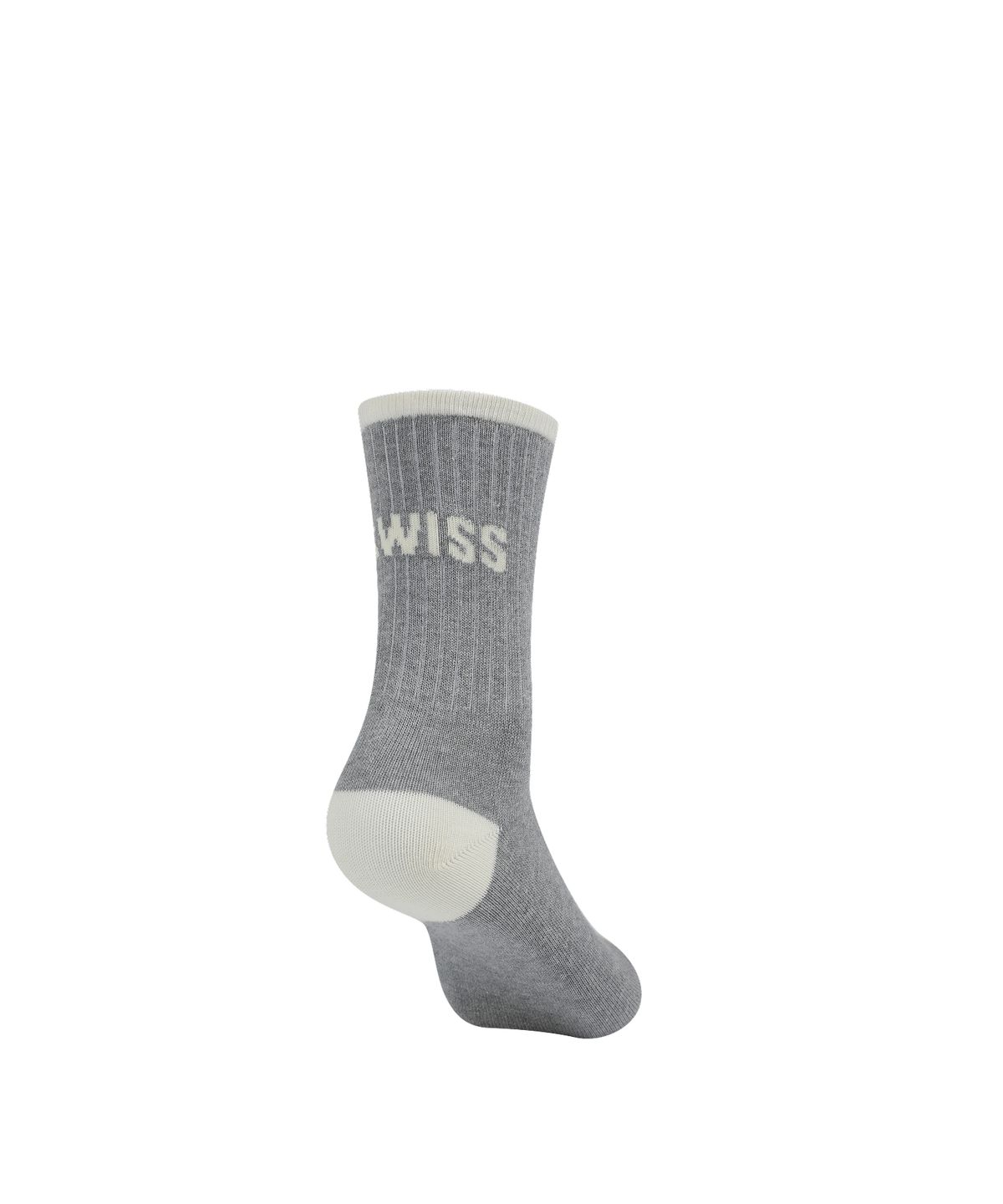케이스위스(K-SWISS) 로고 하이 크루 삭스_2KSSCMV902GY