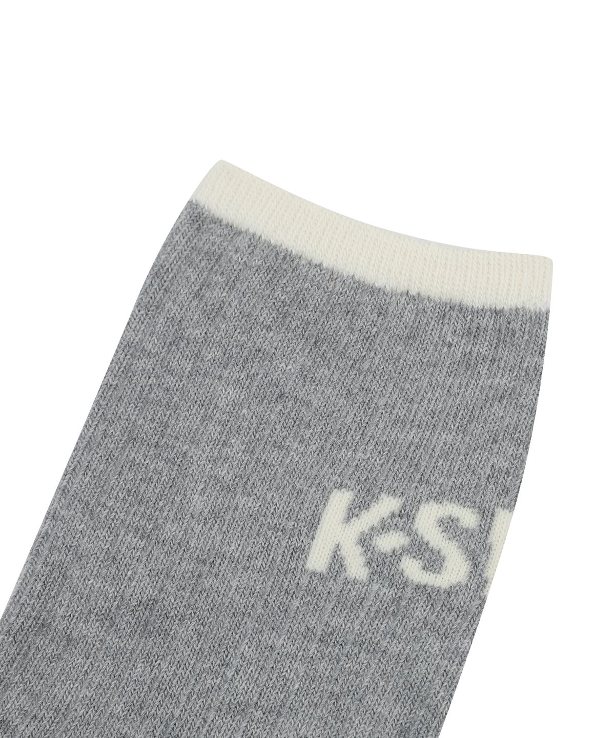 케이스위스(K-SWISS) 로고 하이 크루 삭스_2KSSCMV902GY