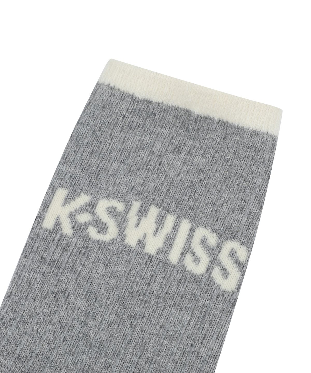 케이스위스(K-SWISS) 로고 하이 크루 삭스_2KSSCMV902GY