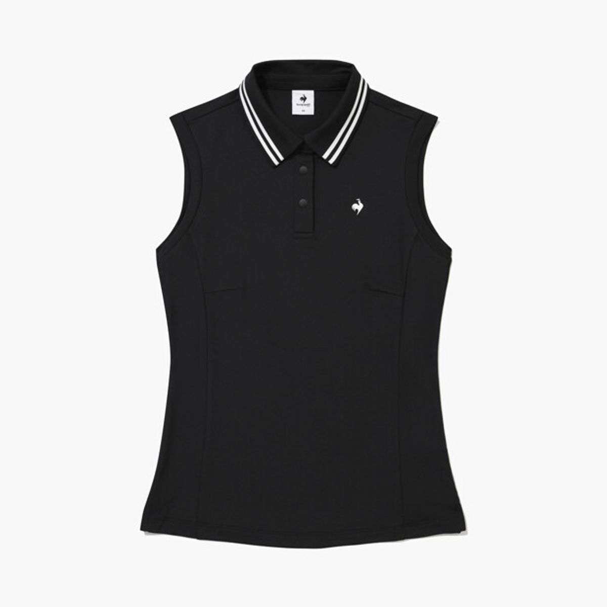 르꼬끄 골프(LECOQ GOLF) 여성 에센셜 소프트 터치 슬리브리스 _BLCK GR222LSL51