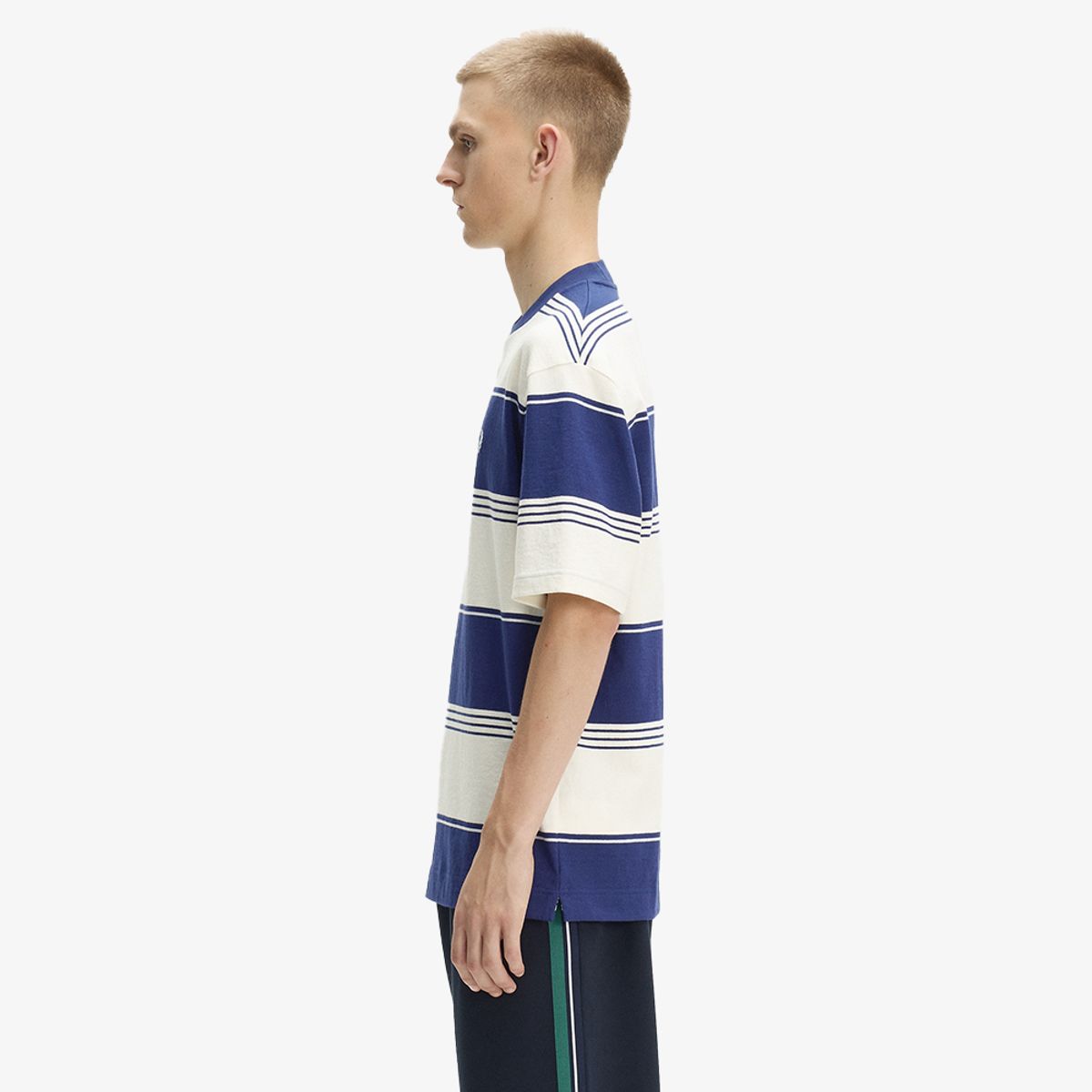 프레드페리(FRED PERRY) [Sport] 헤비웨이트 스트라이프 티셔츠 - 에크루 AFPM2612410-560
