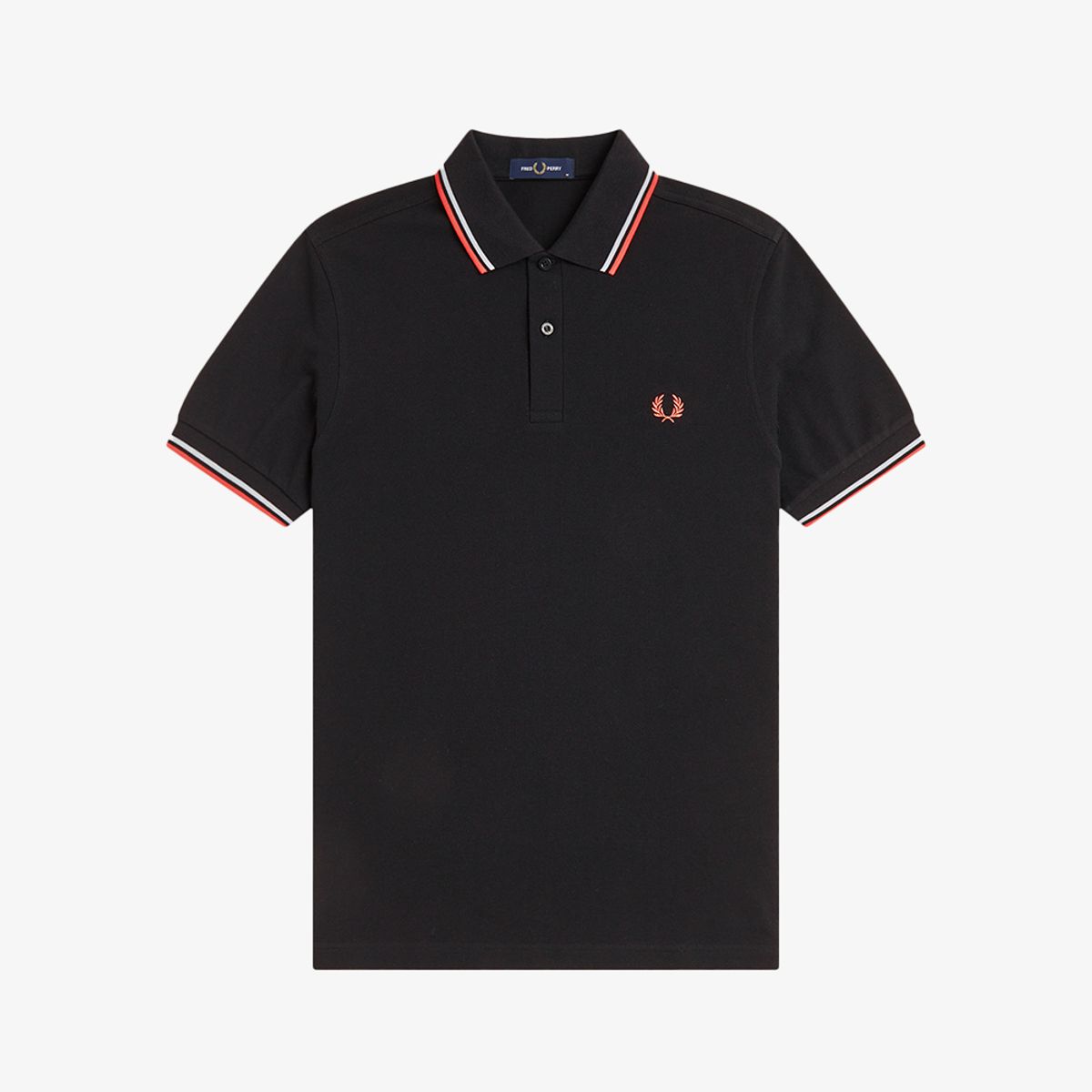 프레드페리(FRED PERRY) [M3600] 트윈 팁 프레드페리 셔츠 - 블랙/더스키블루/스트로베리크림 AFPM2613600-05C