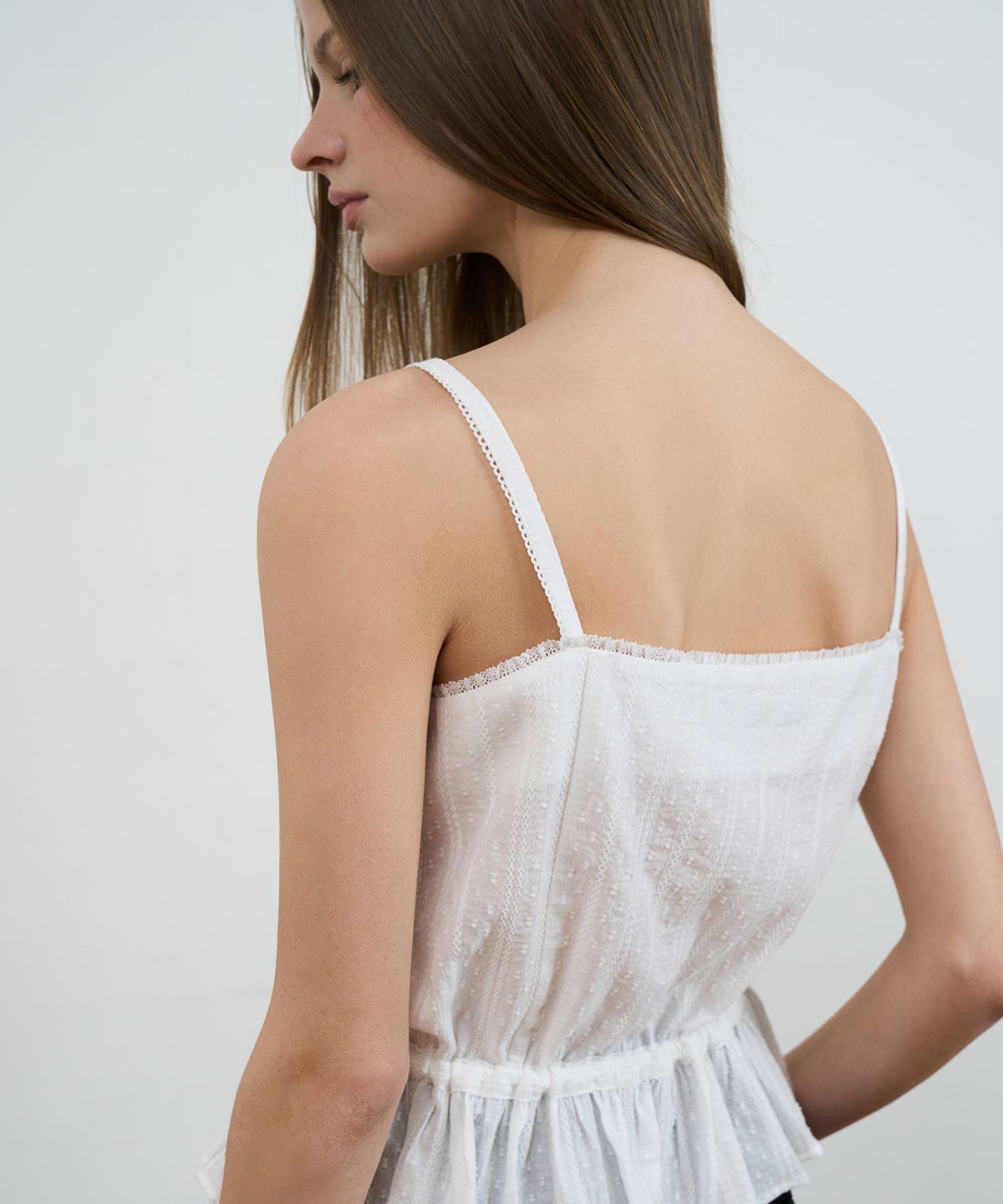 드헤베(DEHEVE) Lace String Sleeveless [Ivory]
