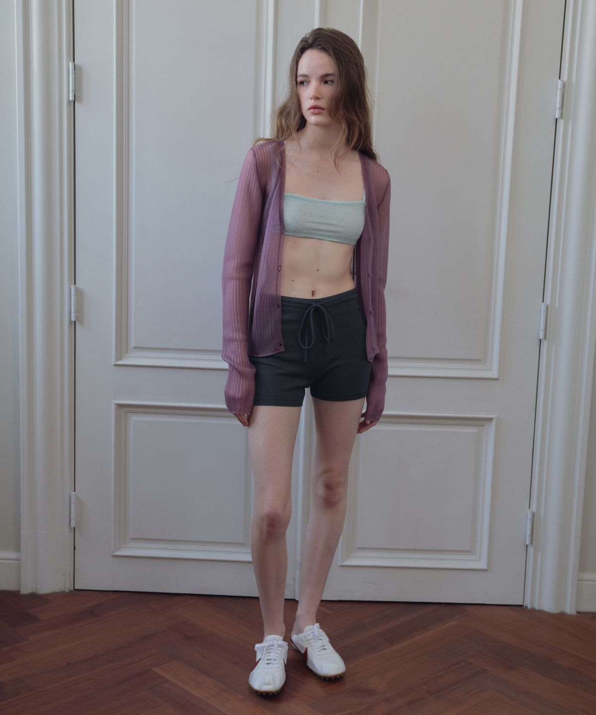 씨타(CITTA) Essential Knit Micro Shorts_CTB579(Charcoal)