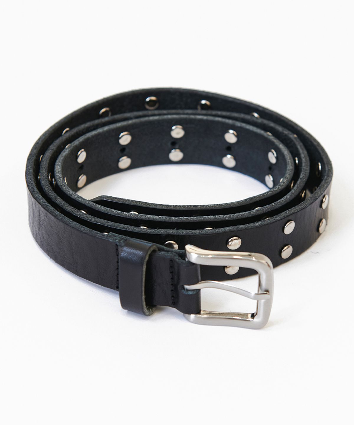 프로젝트 웨이브(PROJECT WAVE) Stud Cow Leather Belt