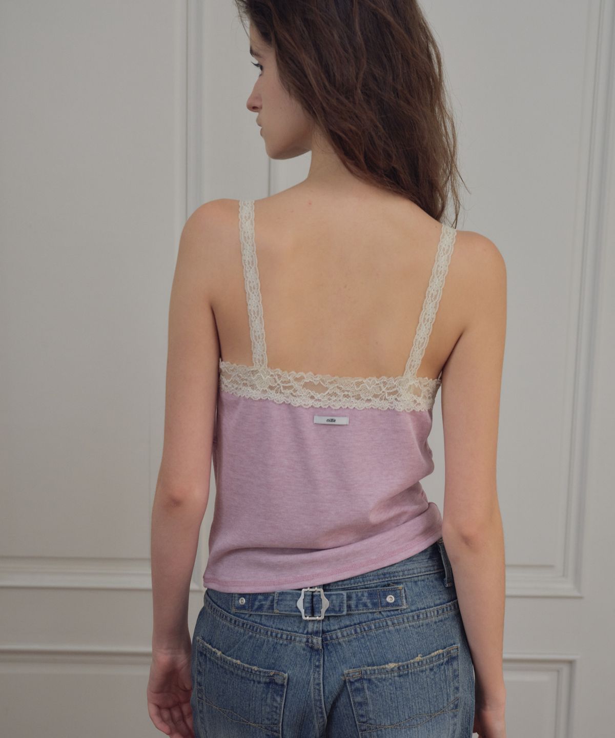 씨타(CITTA) Lace Trim Camisole Top_CTT3017(Lavender)