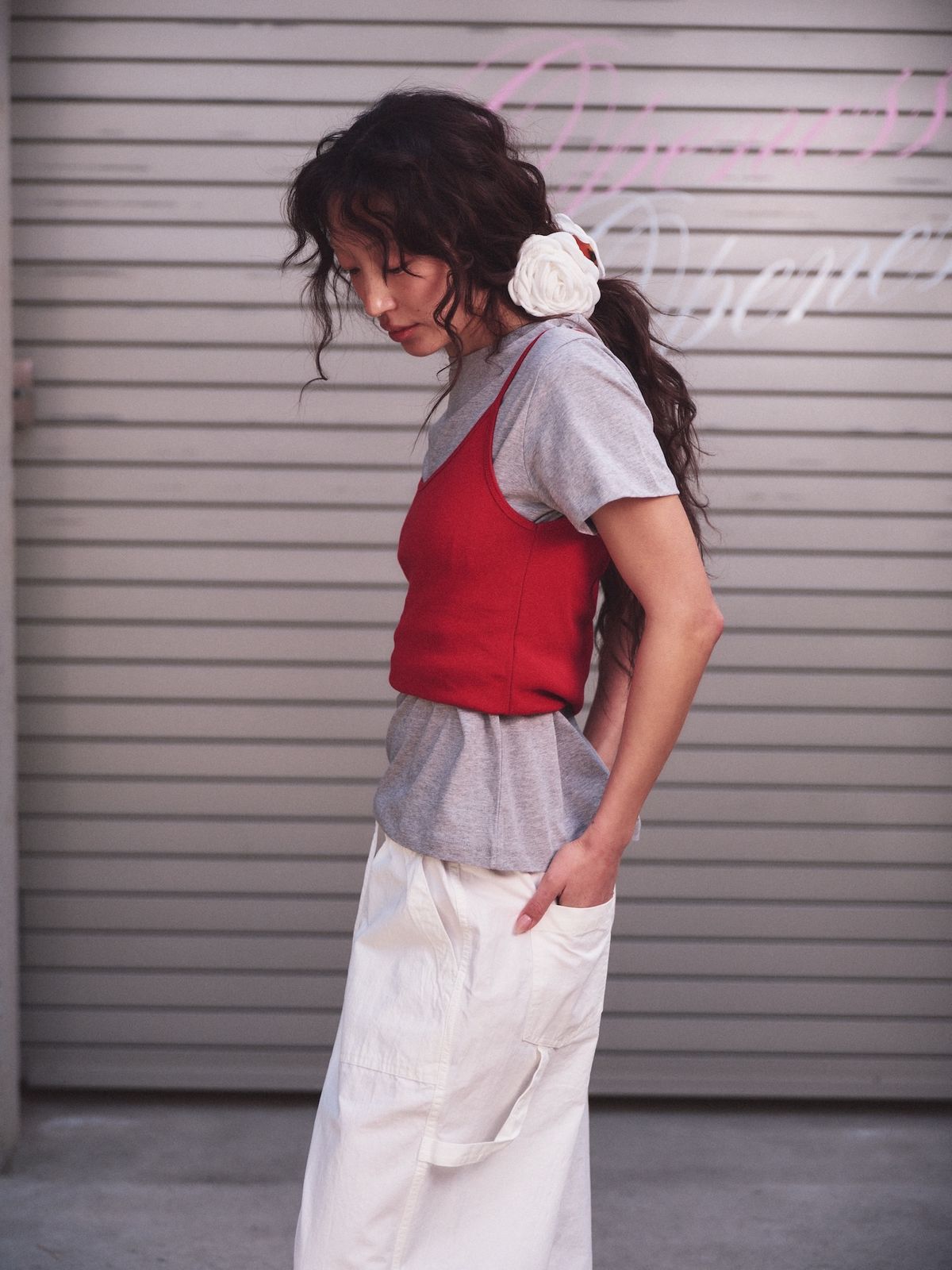오프니스(OPENESS) Cotton Work Pants - White