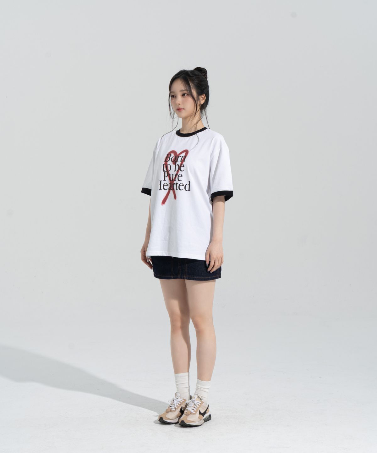 페이즈화이트(PHASEWHITE) [PHASE_4] PURE HEART RINGER SHORTSLEEVES _WHITE / 8802026-ST15