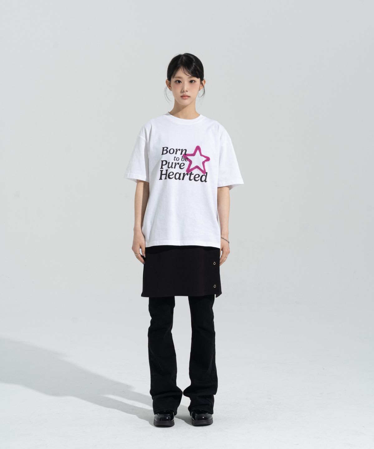 페이즈화이트(PHASEWHITE) [PHASE_4] PURE STAR SHORTSLEEVES _WHITE / 8802026-ST24
