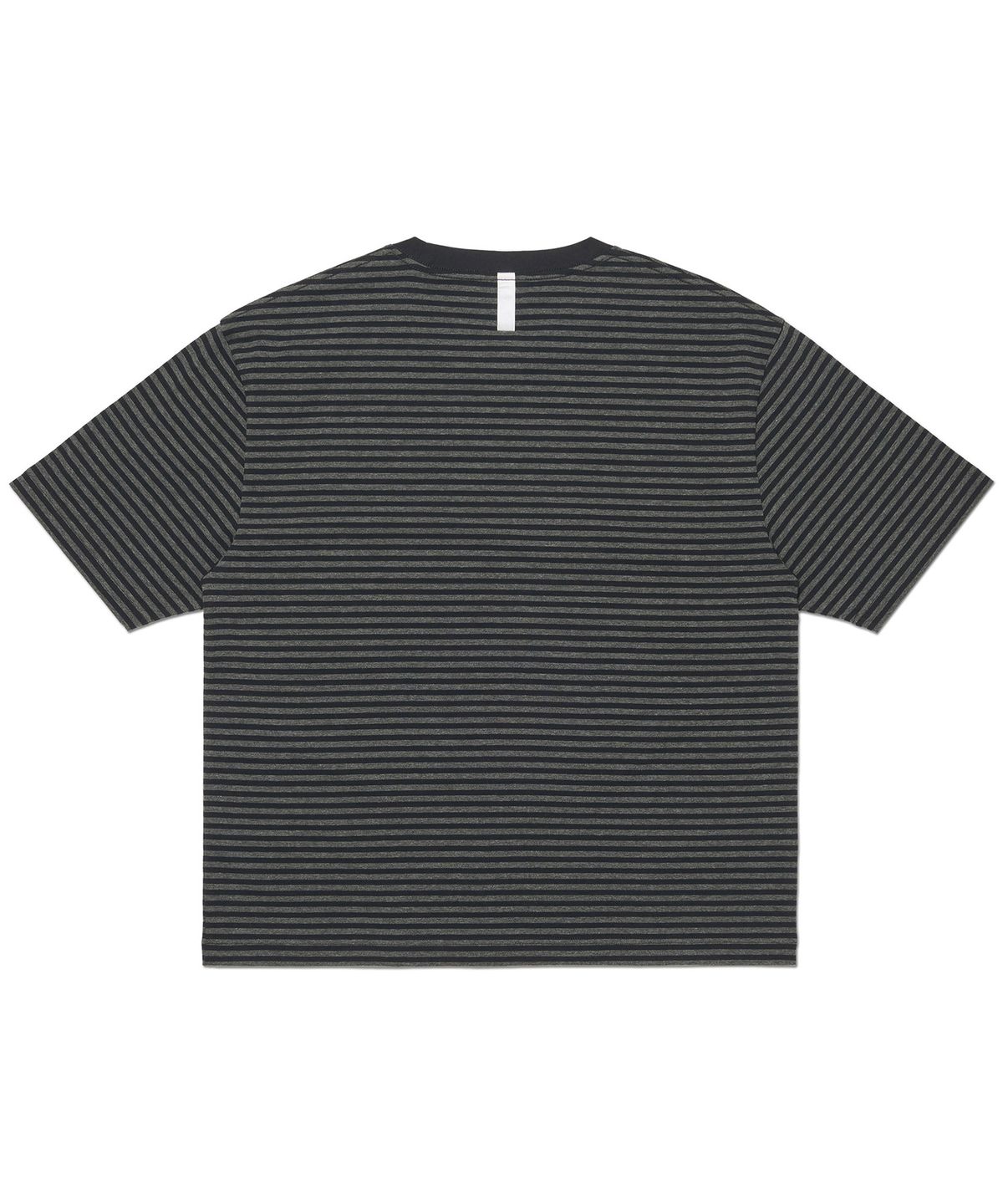 노매뉴얼(NOMANUAL) NM CROP BORDER T-SHIRT - BLACK