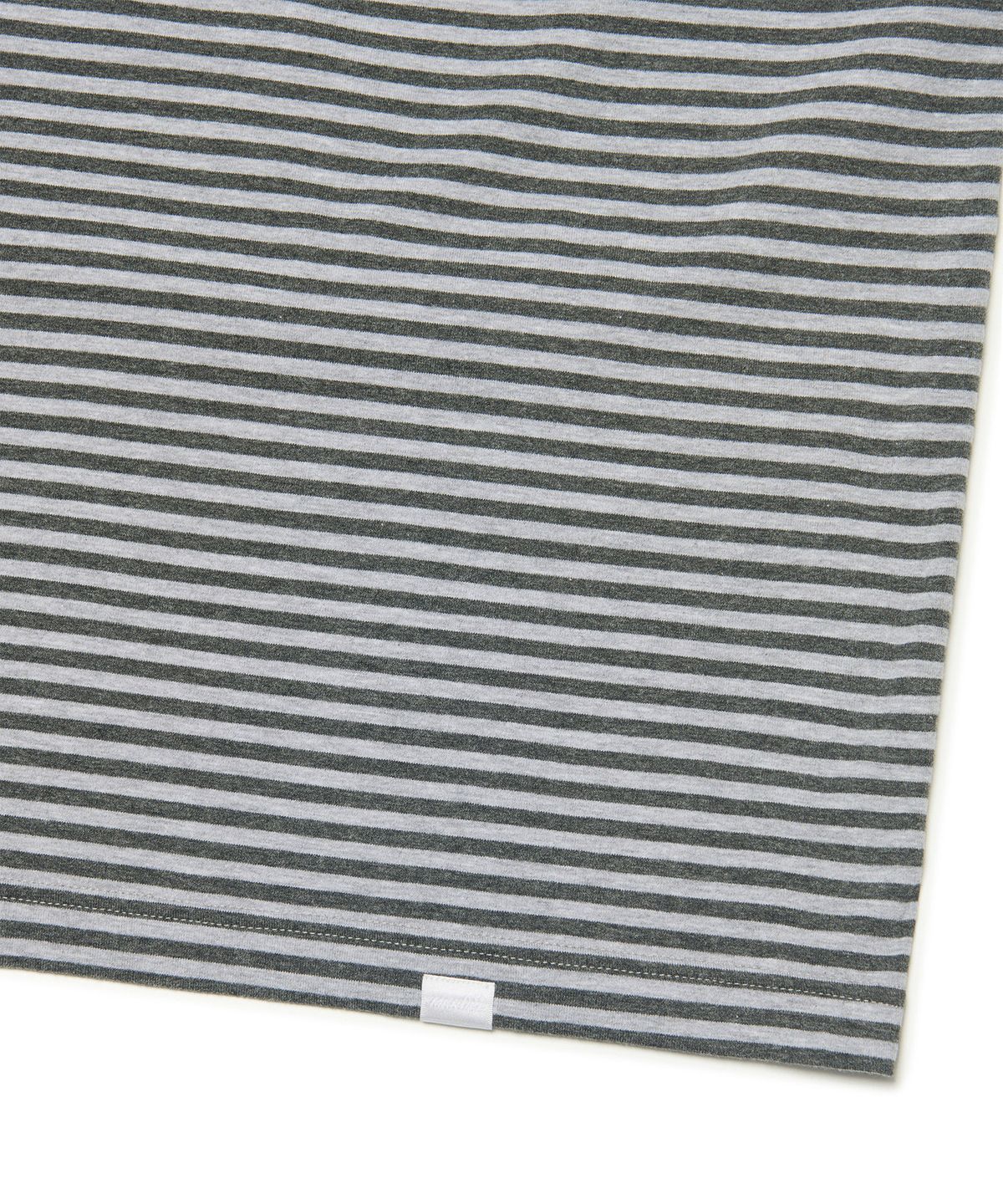 노매뉴얼(NOMANUAL) NM CROP BORDER T-SHIRT - GRAY